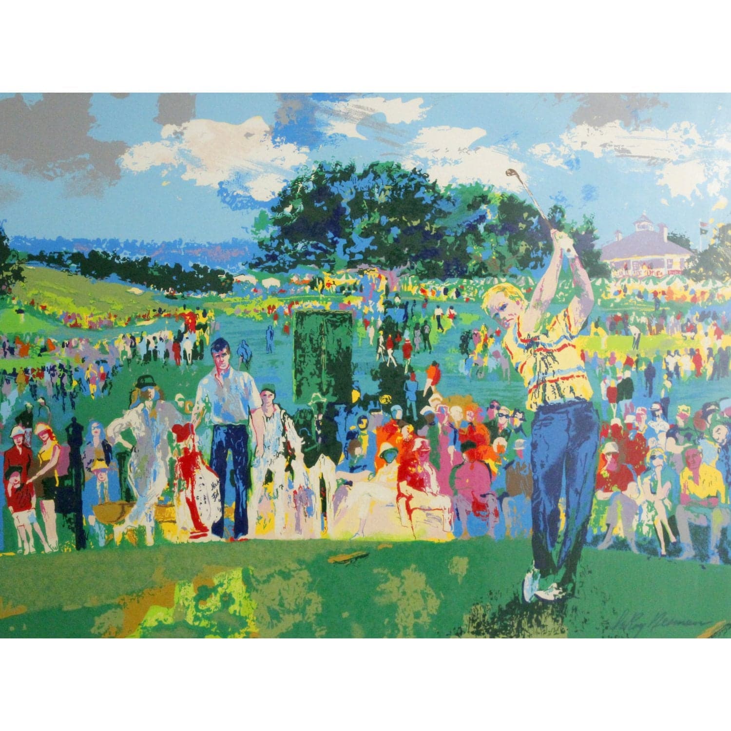 Framed Print "April at Augusta" by Leroy Neiman - Thumbnail 2
