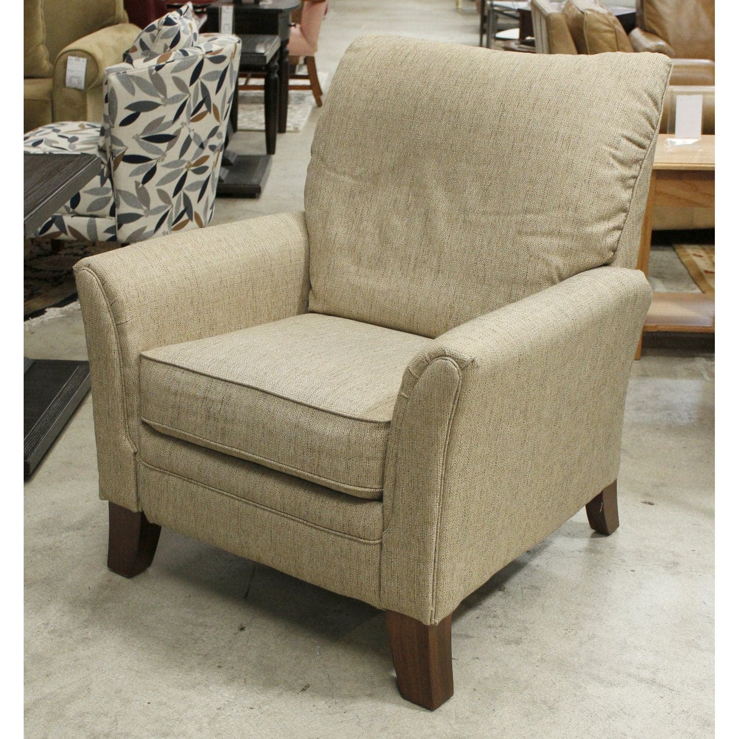 La-Z-Boy "Riley" High Leg Recliner - Beige - Thumbnail 4
