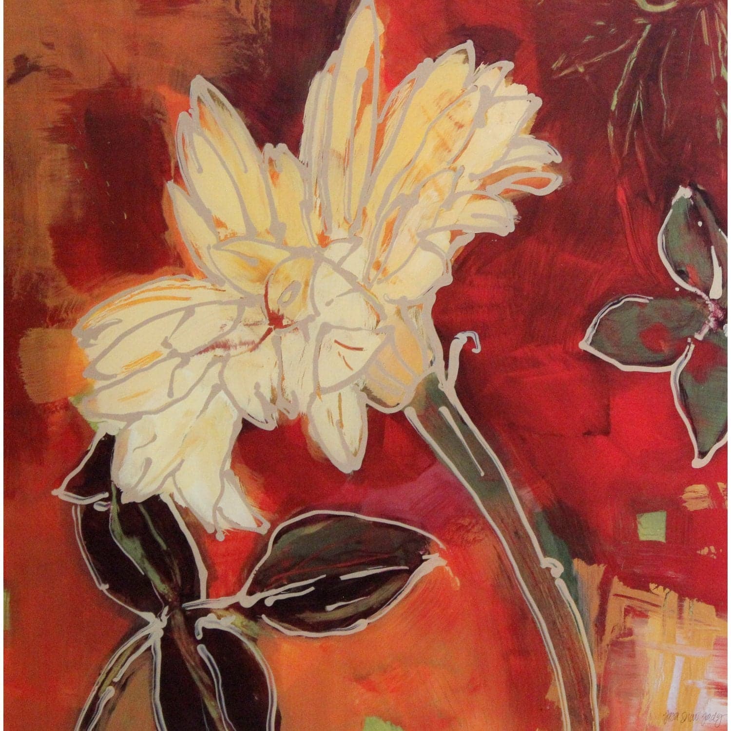 Framed Print "Gerber Garden II" by Lisa Snow Lady - Thumbnail 2
