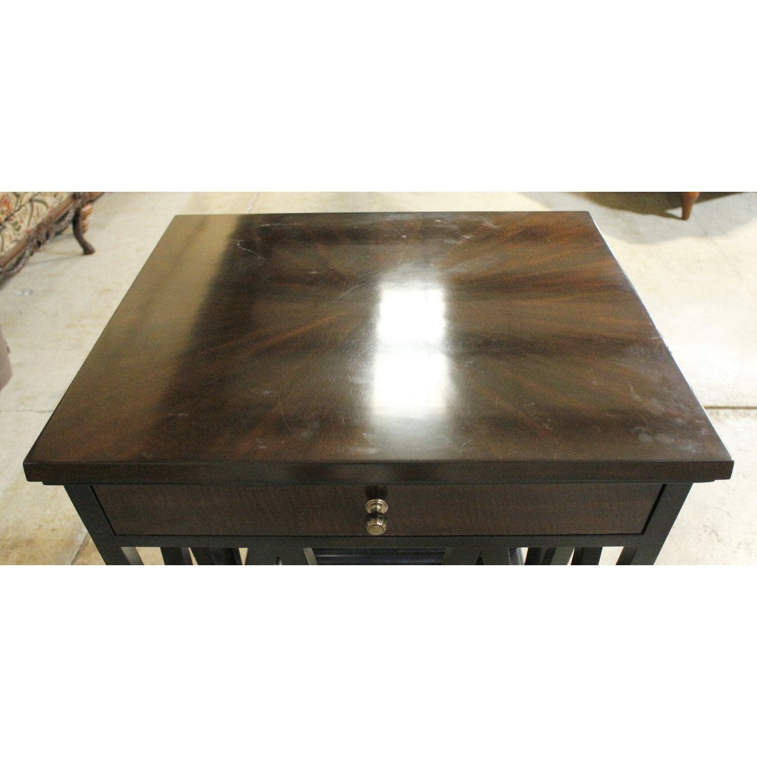 Stanley Furniture Black & Walnut Accent Table - Two-Tone - Thumbnail 5