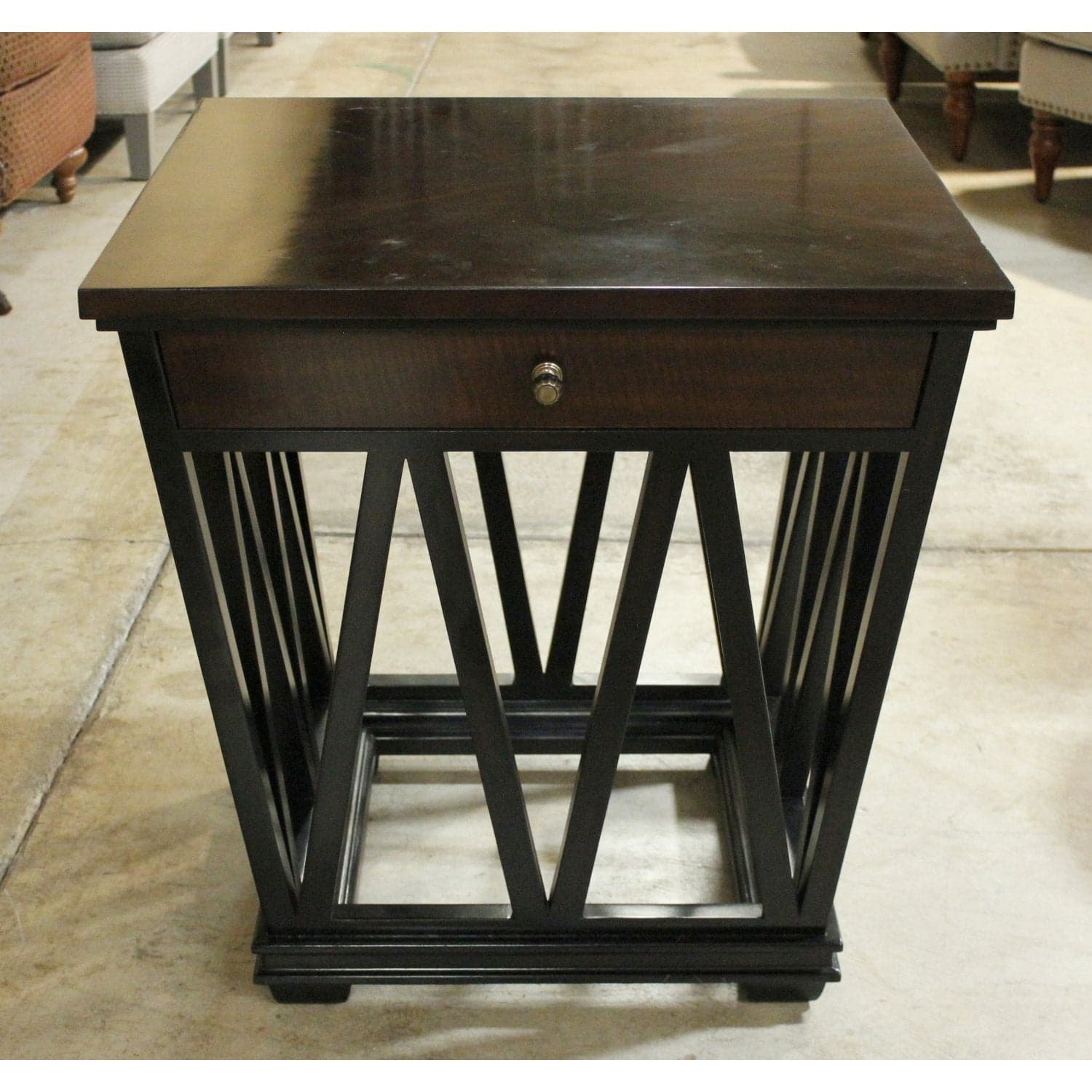 Stanley Furniture Black & Walnut Accent Table - Two-Tone - Thumbnail 3