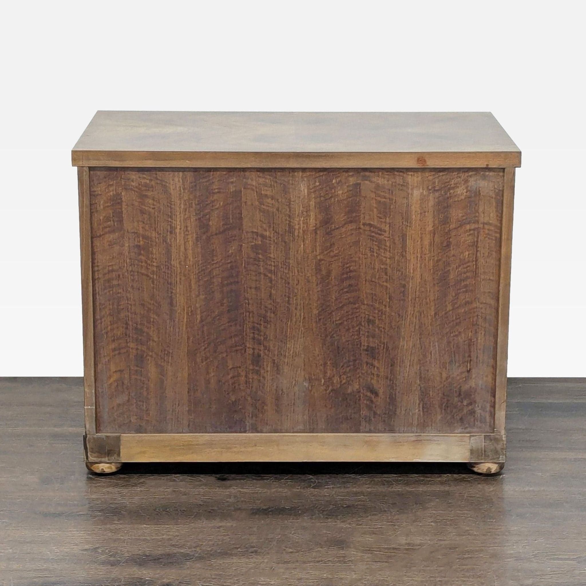 Baker Furniture Classic Burl Wood Veneer 3-Drawer Sidetable/Nightstand - Thumbnail 4