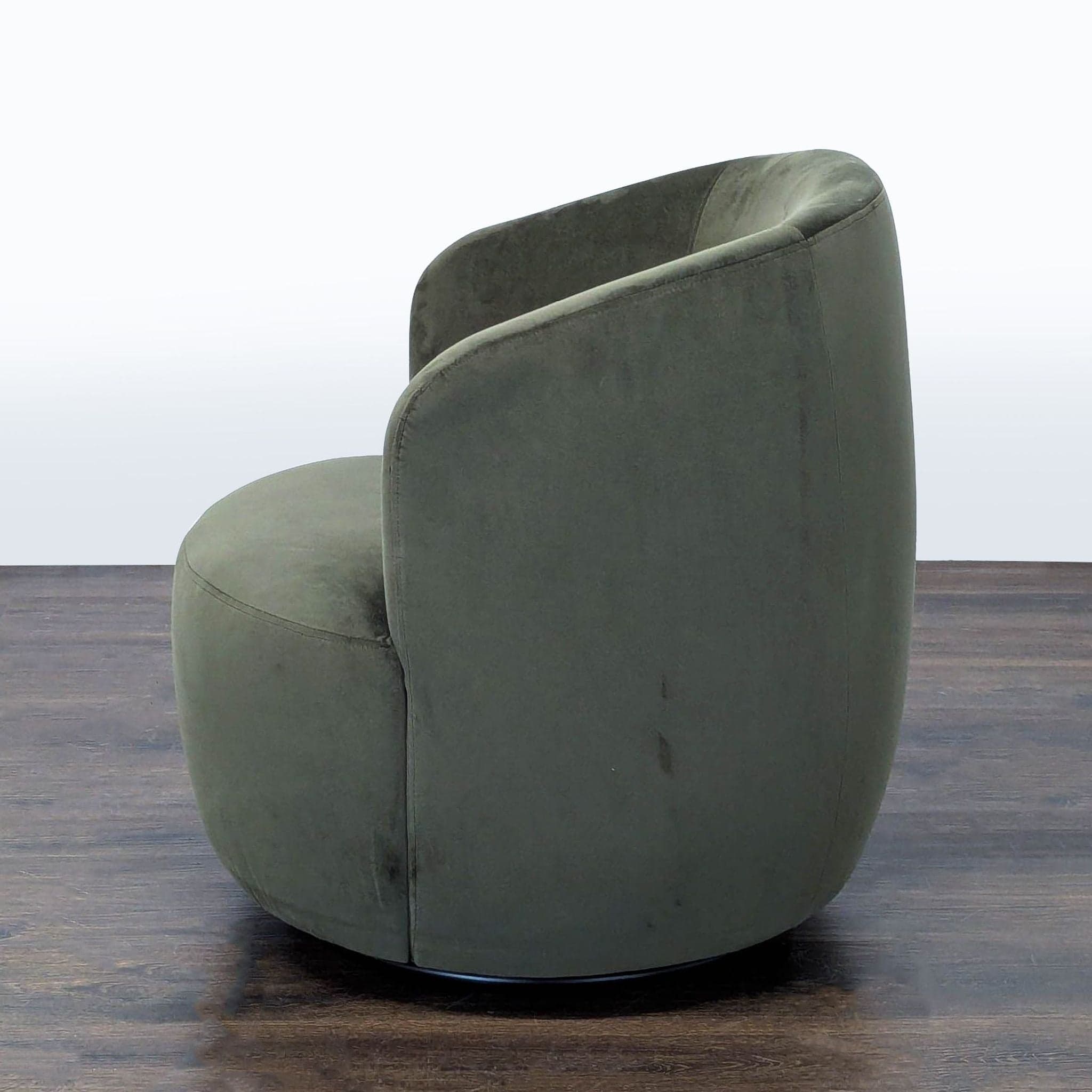 Modern Dark Green Swivel Lounge Chair – Comfortable and Stylish Accent Seating - Thumbnail 5