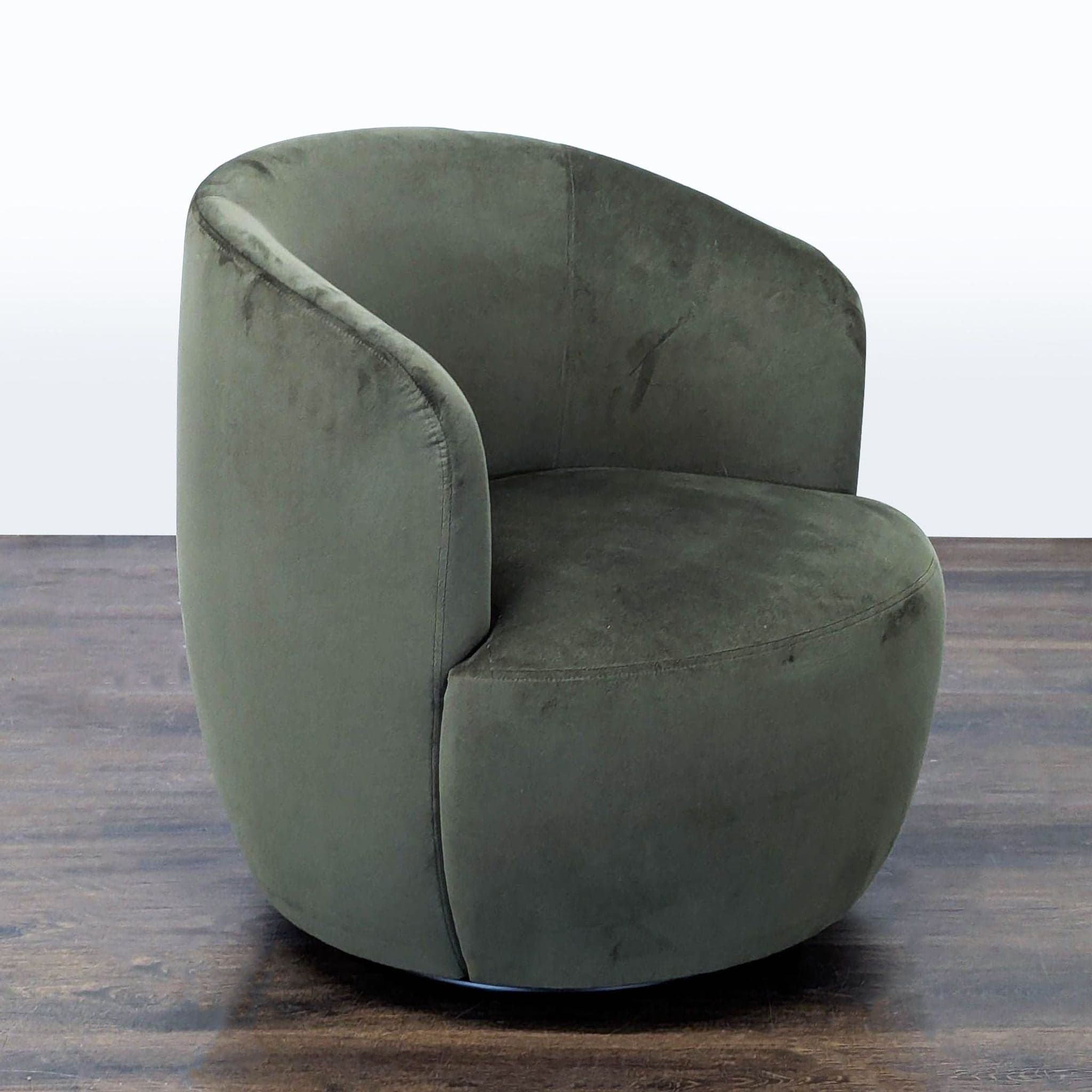 Modern Dark Green Swivel Lounge Chair – Comfortable and Stylish Accent Seating - Thumbnail 2