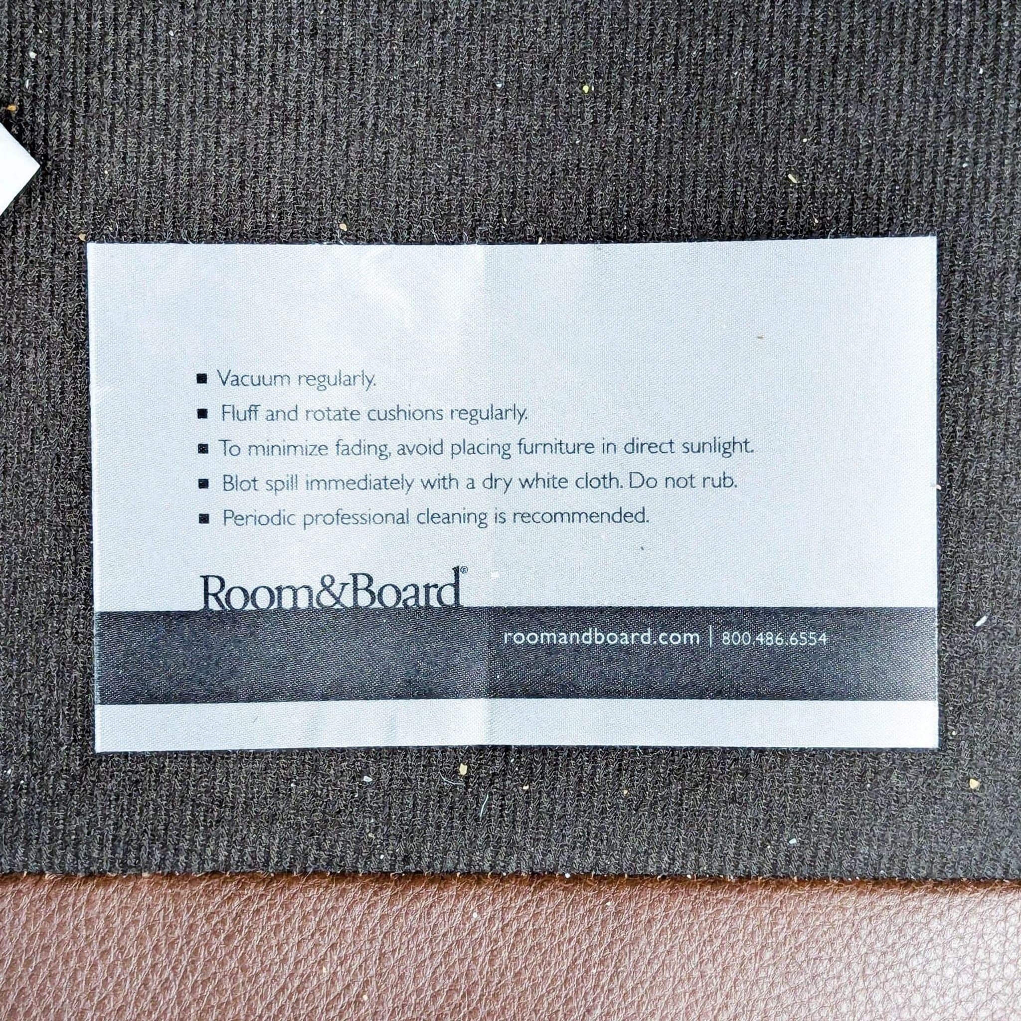 Room & Board 3-Seat Brown Leather Sofa - Thumbnail 9