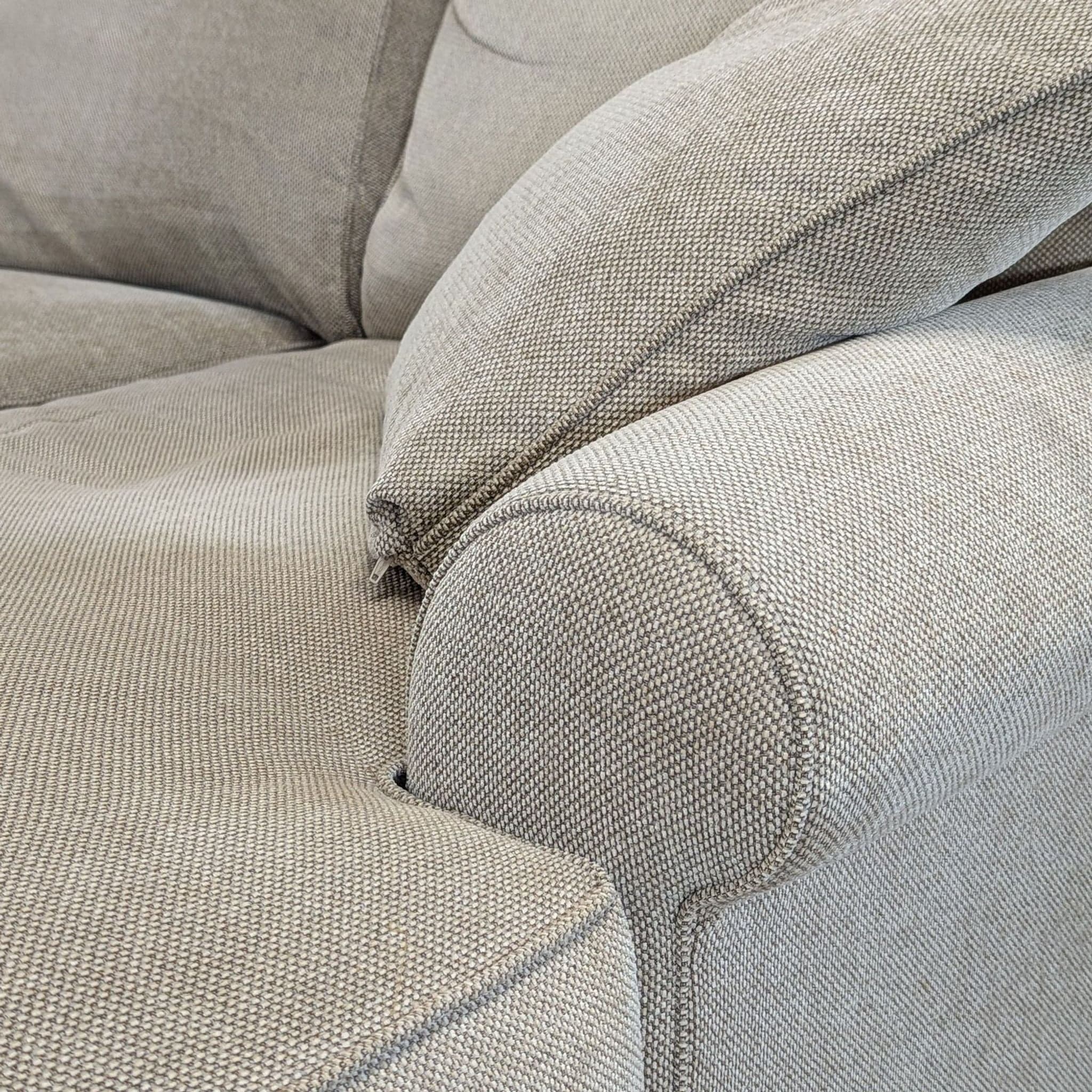 Cascadia Beige Sectional Sofa with Chaise and Pillows - Thumbnail 5