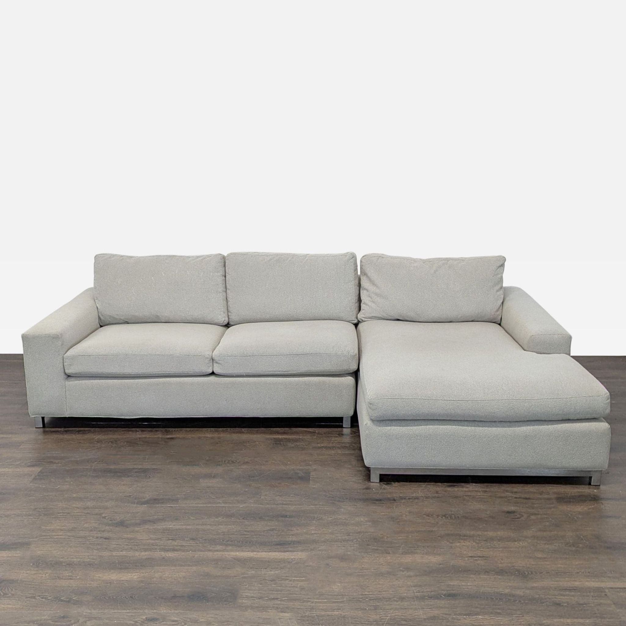 Room & Board Modern Sectional Sofa with Right Chaise