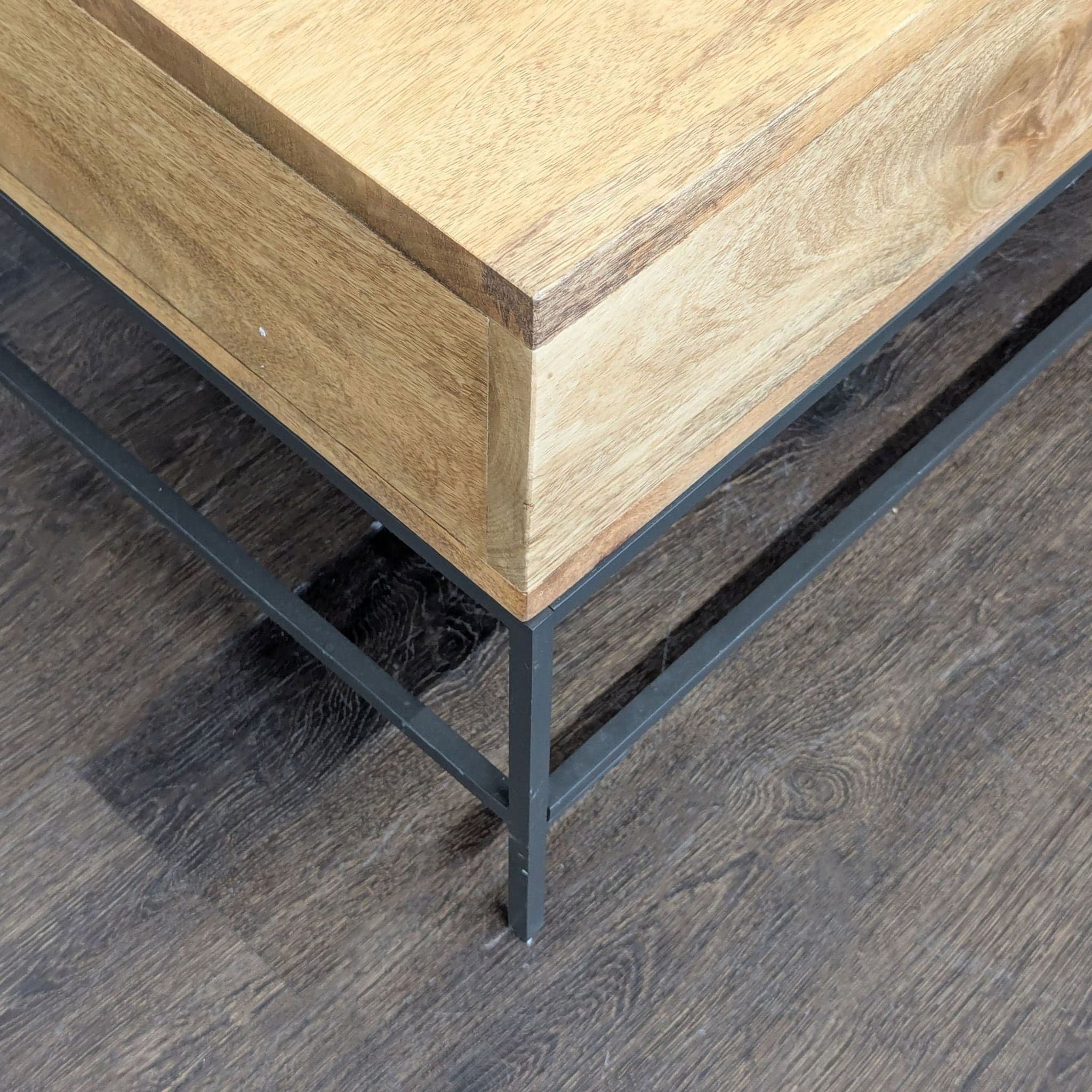 EQ3 Industrial Storage Pop-Up Coffee Table - Thumbnail 6