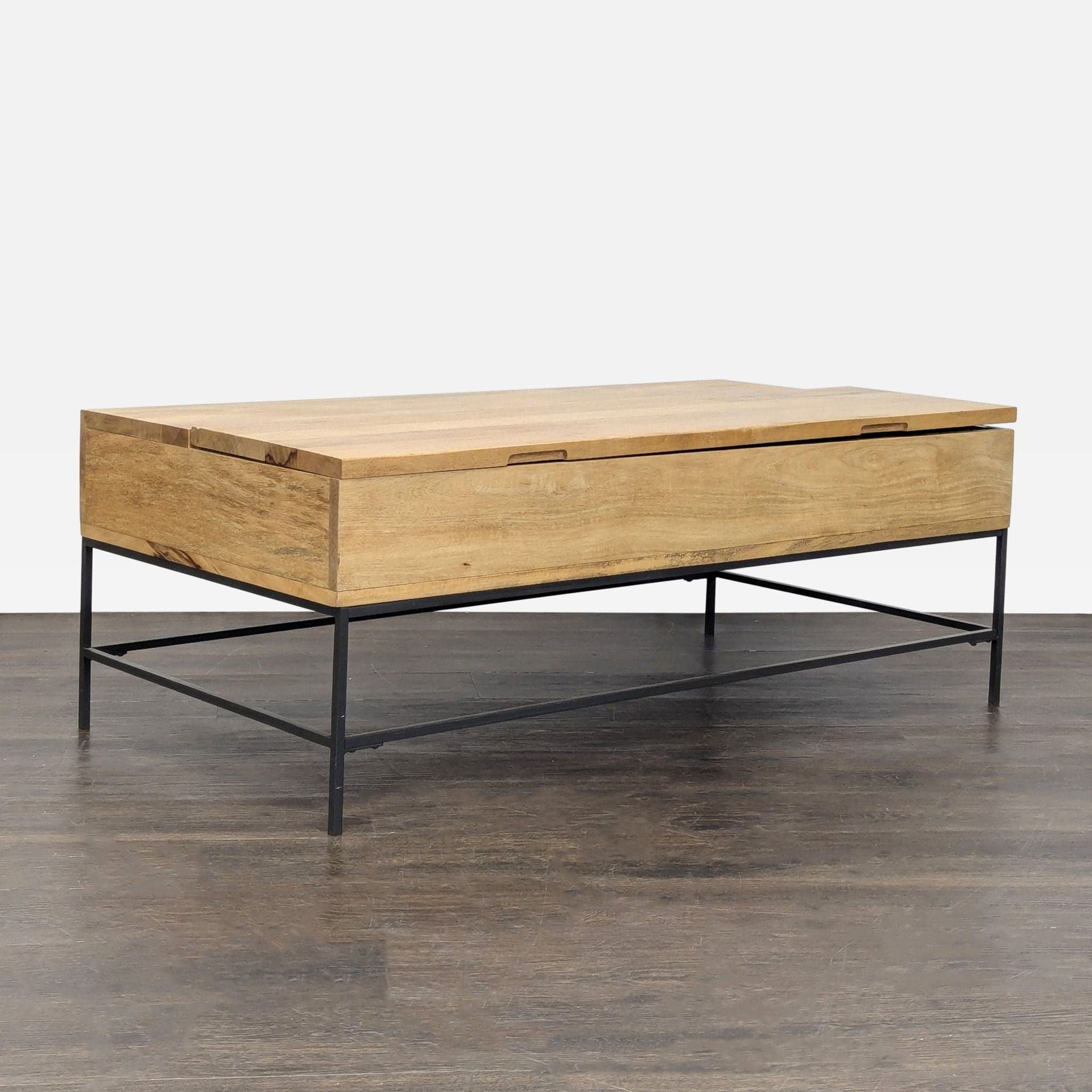 EQ3 Industrial Storage Pop-Up Coffee Table - Thumbnail 8