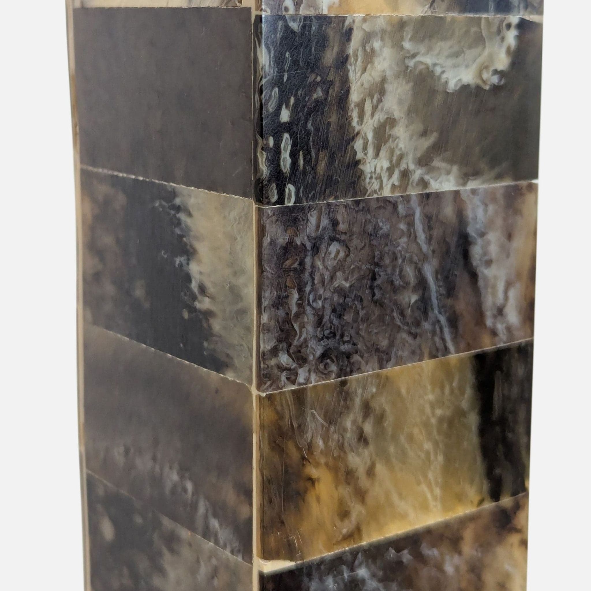 Arteriors Tanner Modern Floor Lamp with Mixed Horn Finish and Square Shade - Thumbnail 2