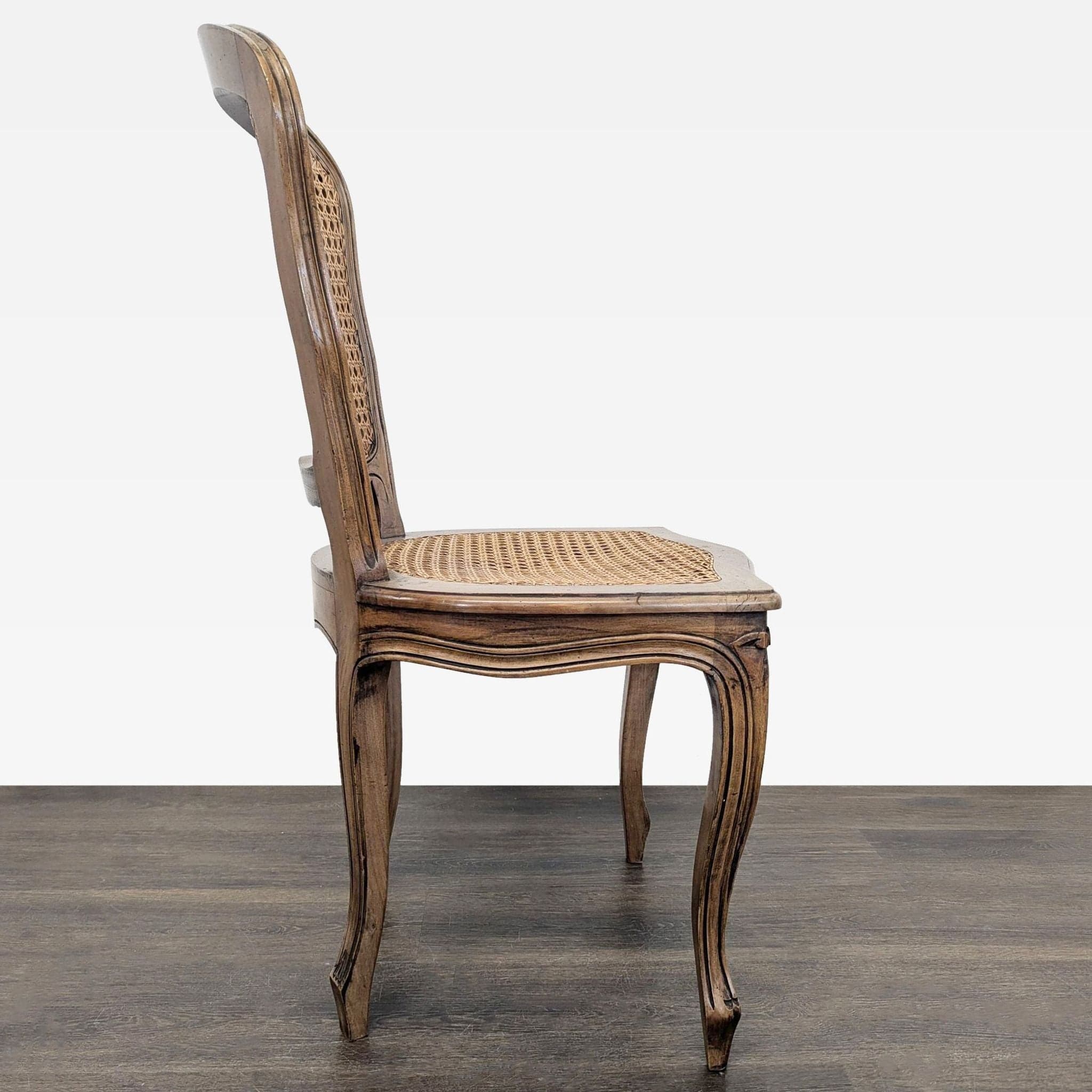Vintage French Provencial Dining Side Chair - Thumbnail 3