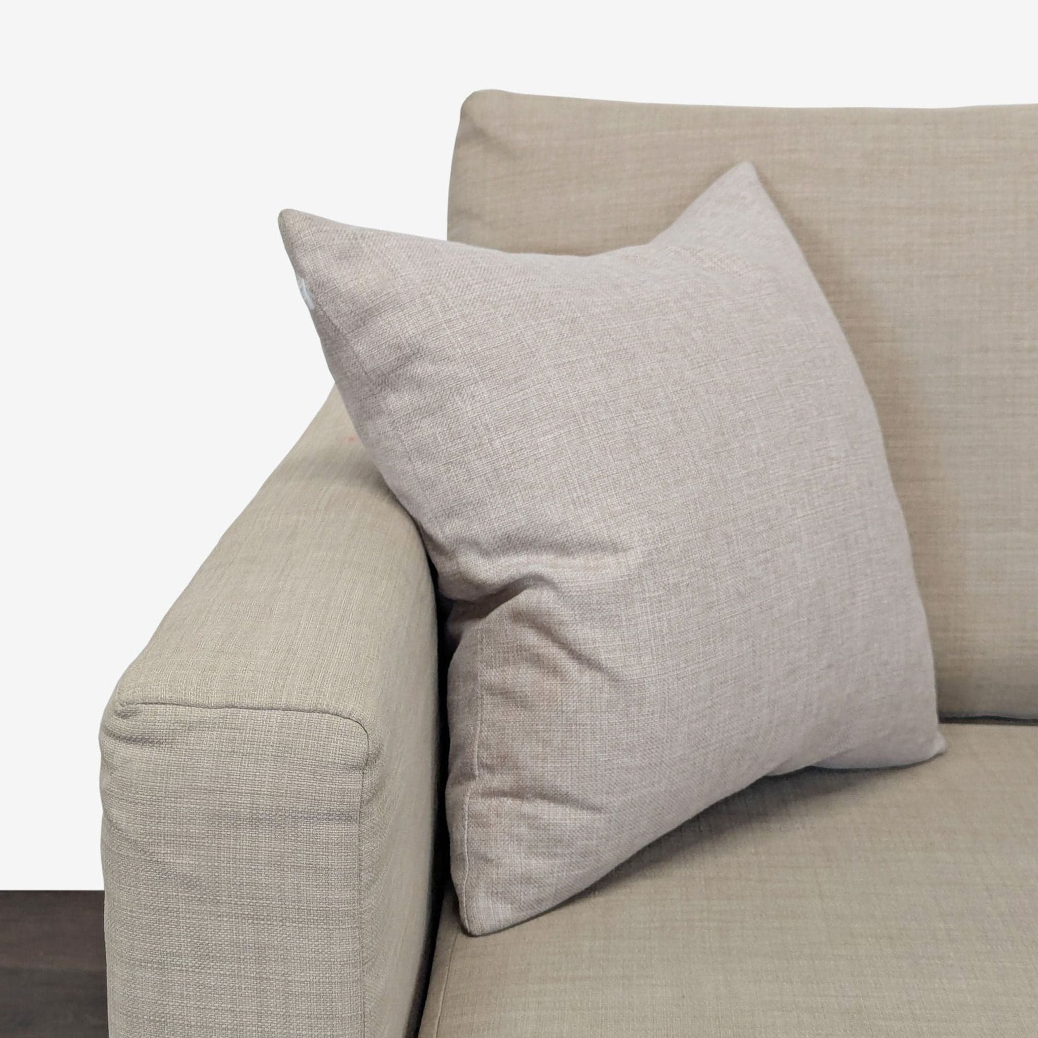 Ikea Beige Sleeper Sofa – Comfortable Convertible Couch with Storage - Thumbnail 4