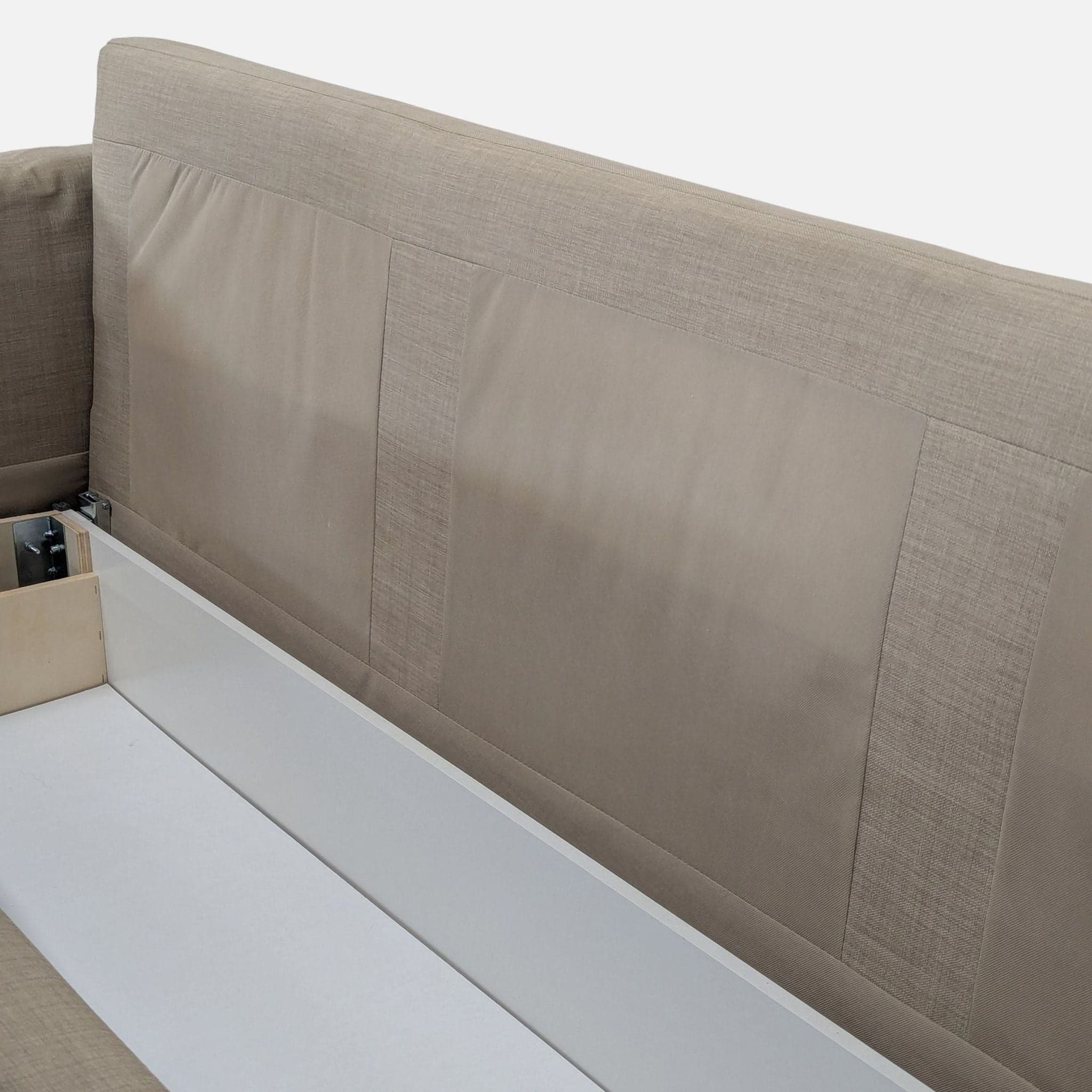 Ikea Beige Sleeper Sofa – Comfortable Convertible Couch with Storage - Thumbnail 7