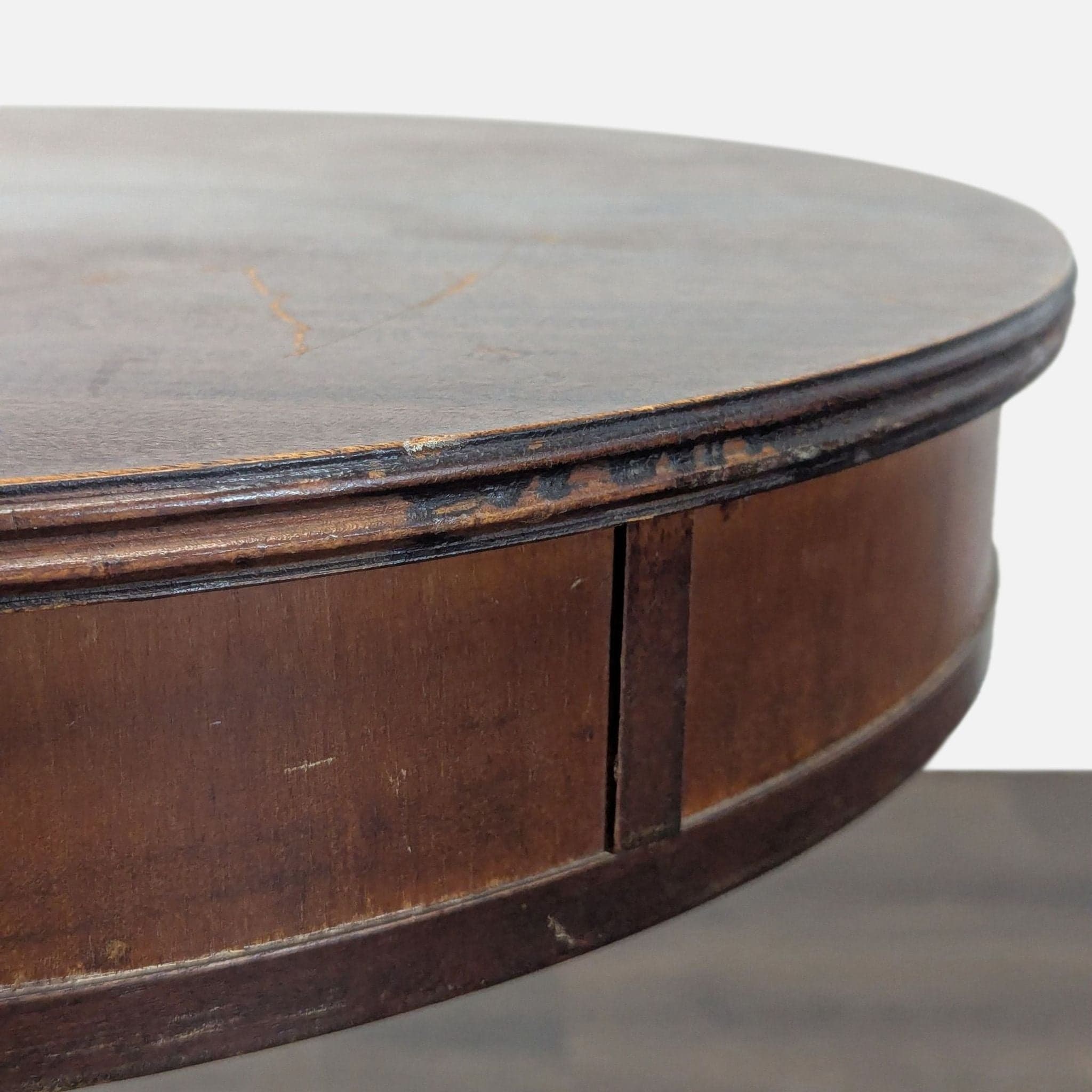 Barker Brothers Drum Pedestal End Table - Thumbnail 3