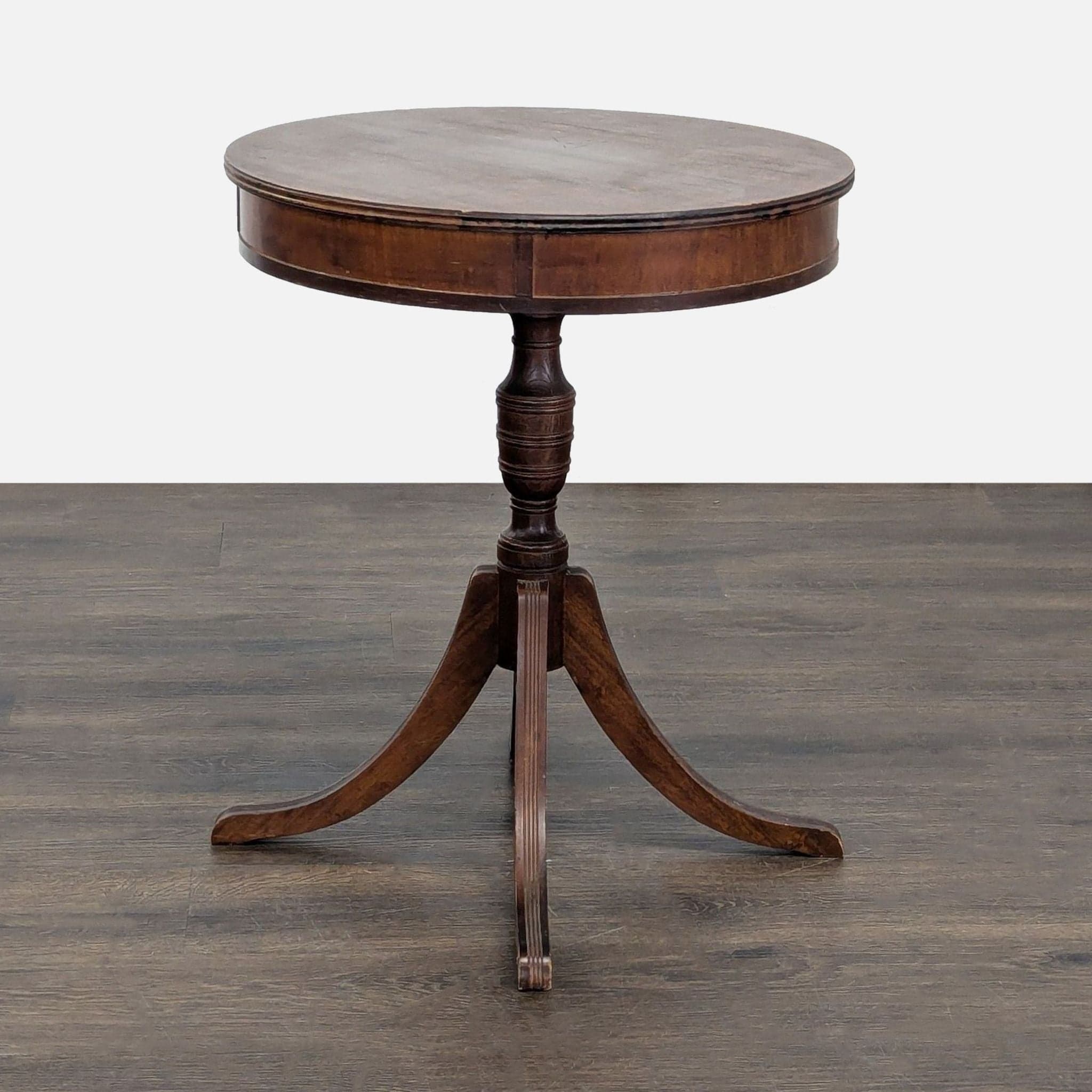 Barker Brothers Drum Pedestal End Table - Thumbnail 7