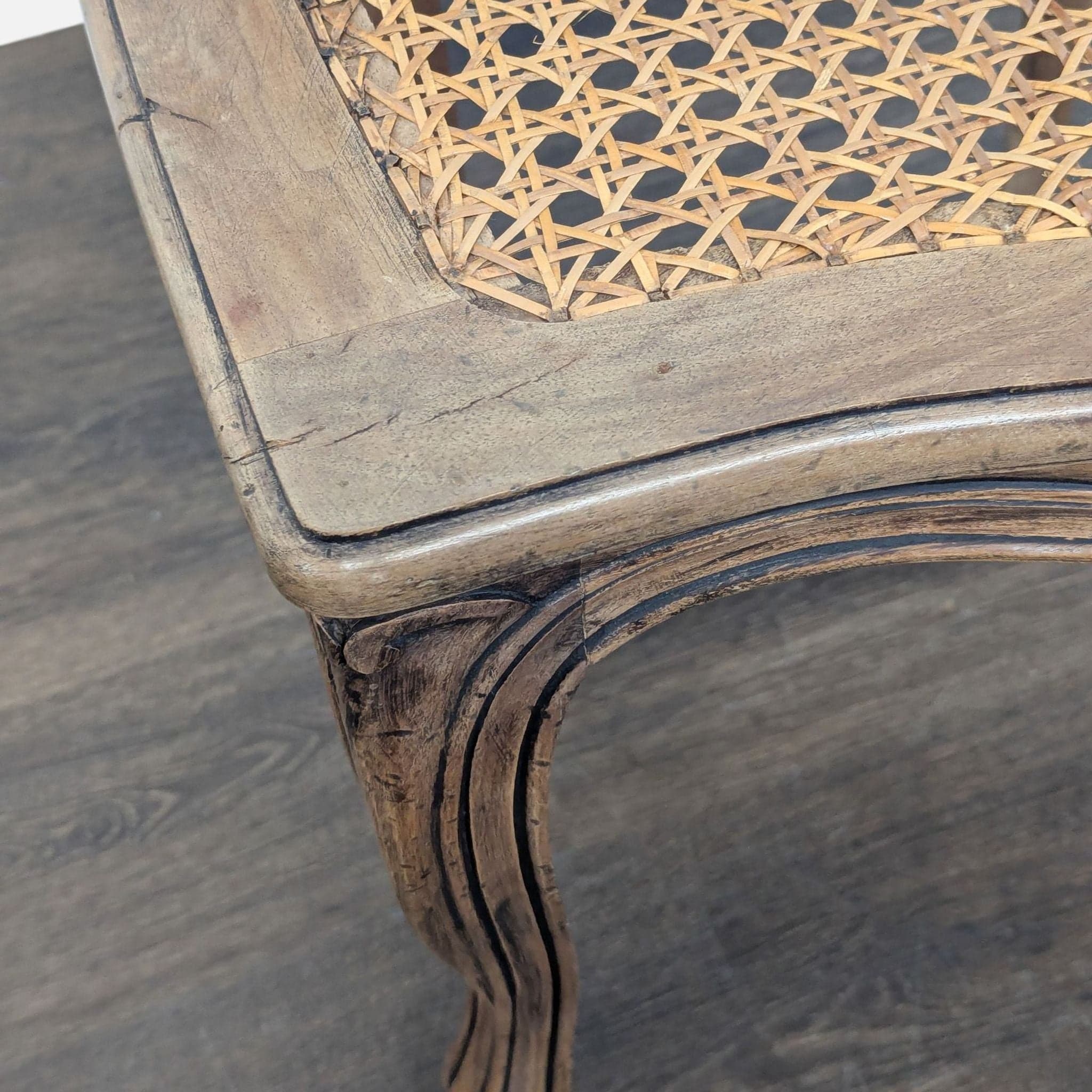 Vintage French Provencial Dining Side Chair - Thumbnail 7