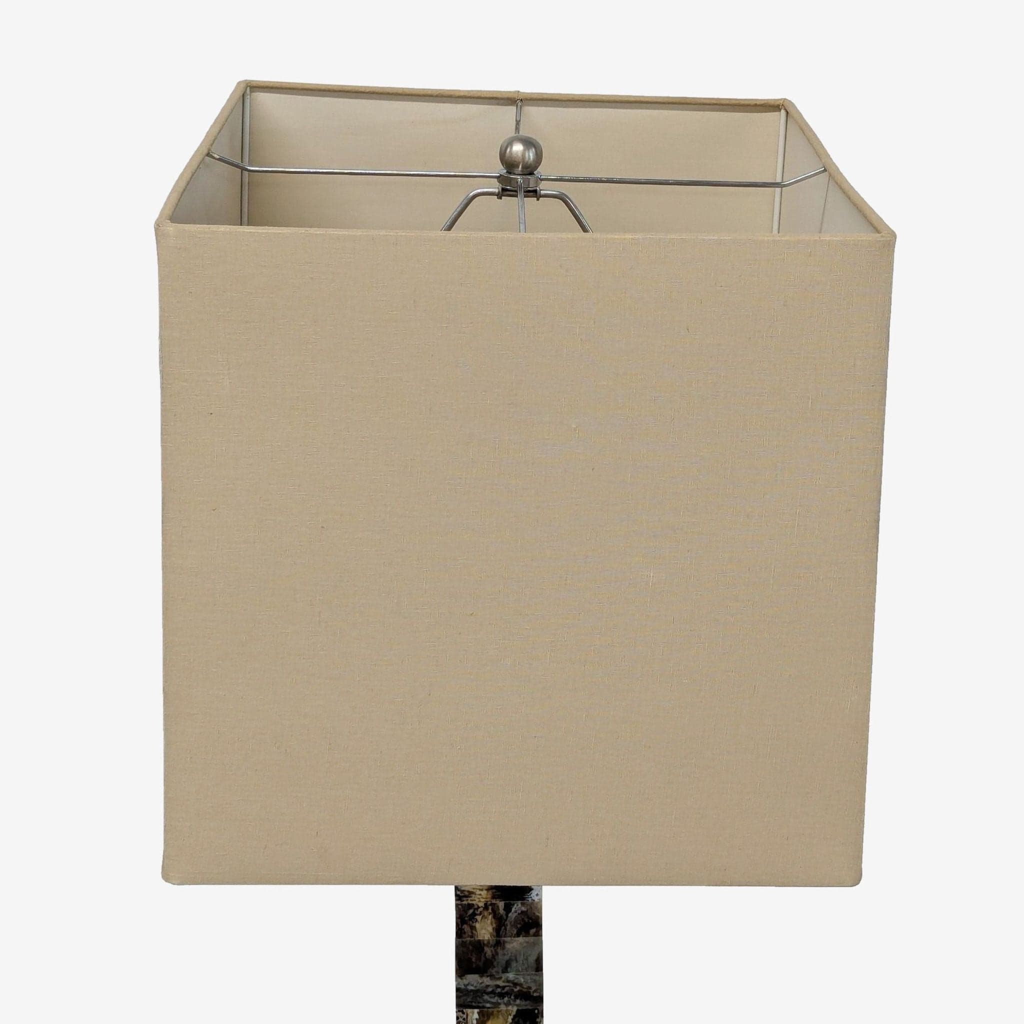 Arteriors Tanner Modern Floor Lamp with Mixed Horn Finish and Square Shade - Thumbnail 5
