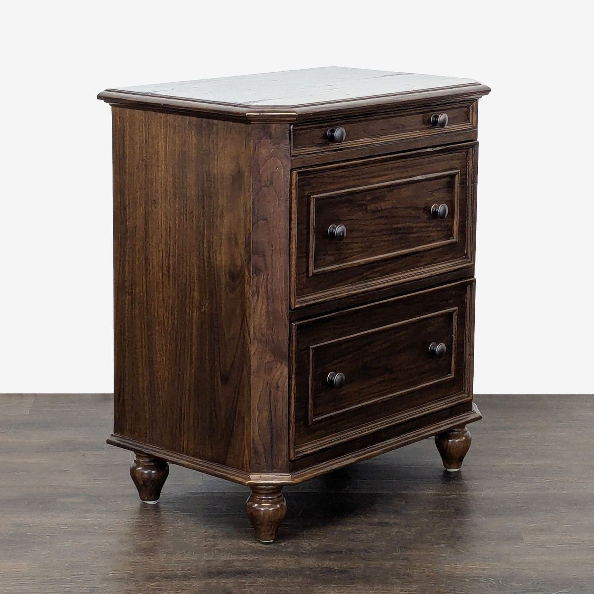 Three Drawer Nightstand - Thumbnail 9