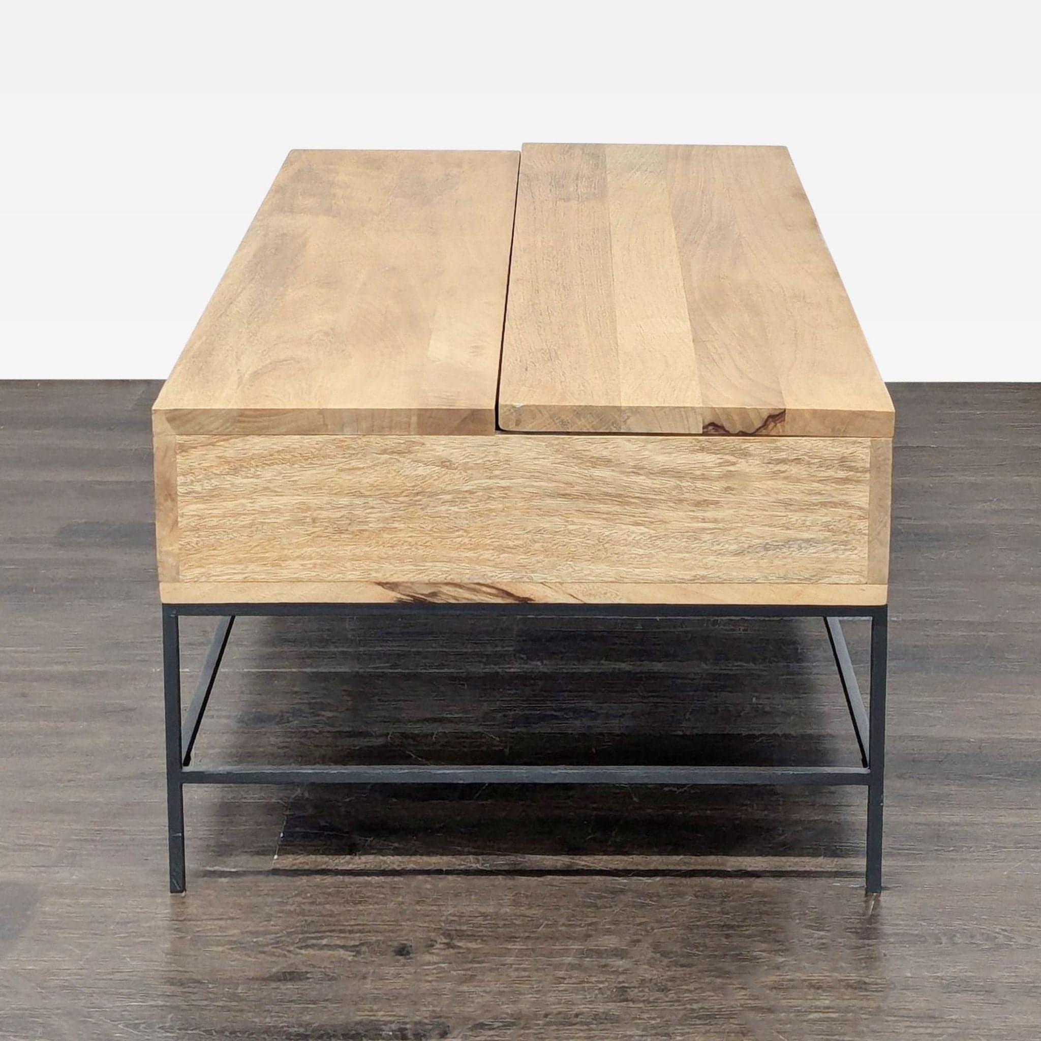 EQ3 Industrial Storage Pop-Up Coffee Table - Thumbnail 3