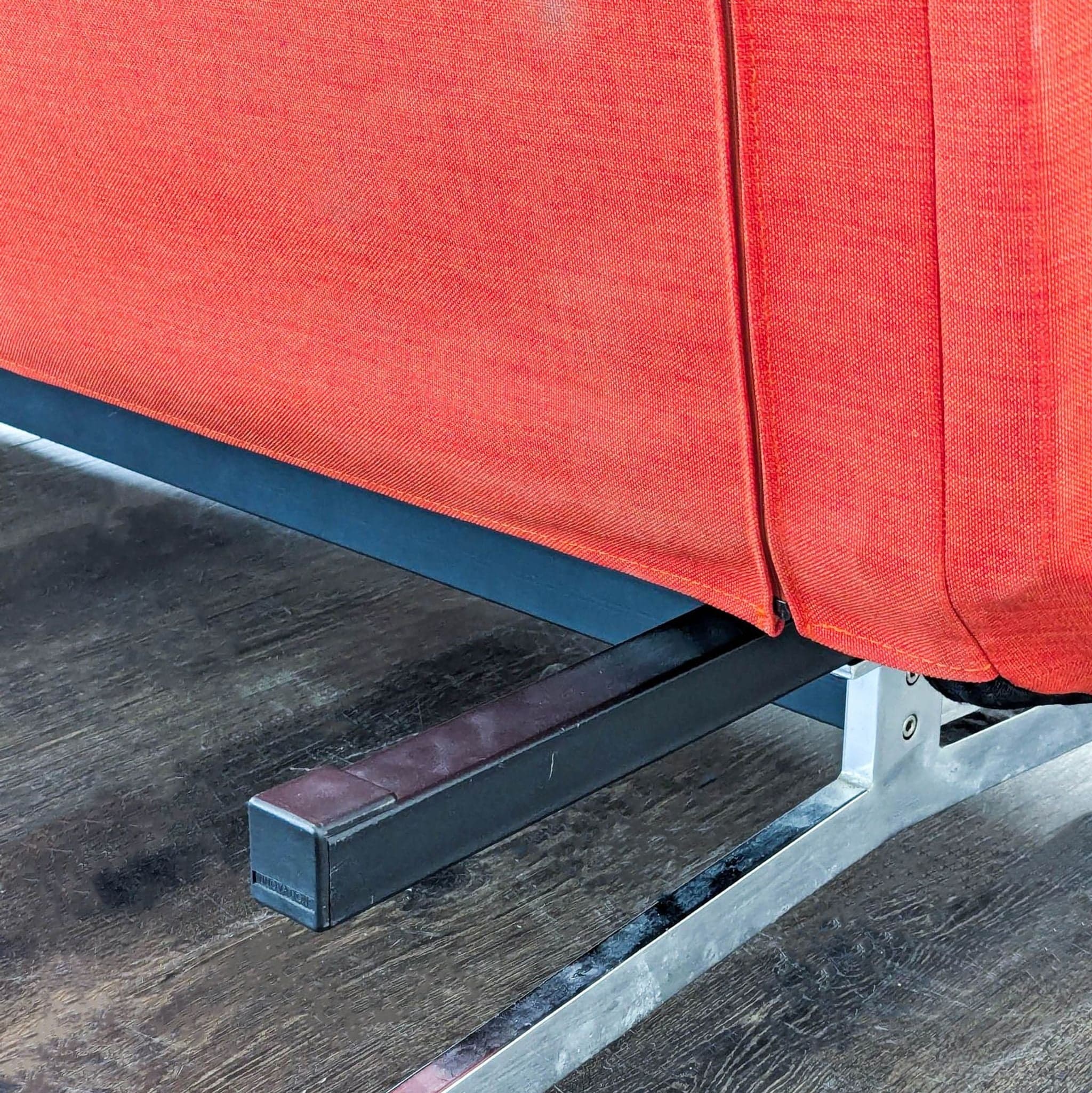 CB2 Modern Red Sleeper Sofa Convertible Futon - Thumbnail 9