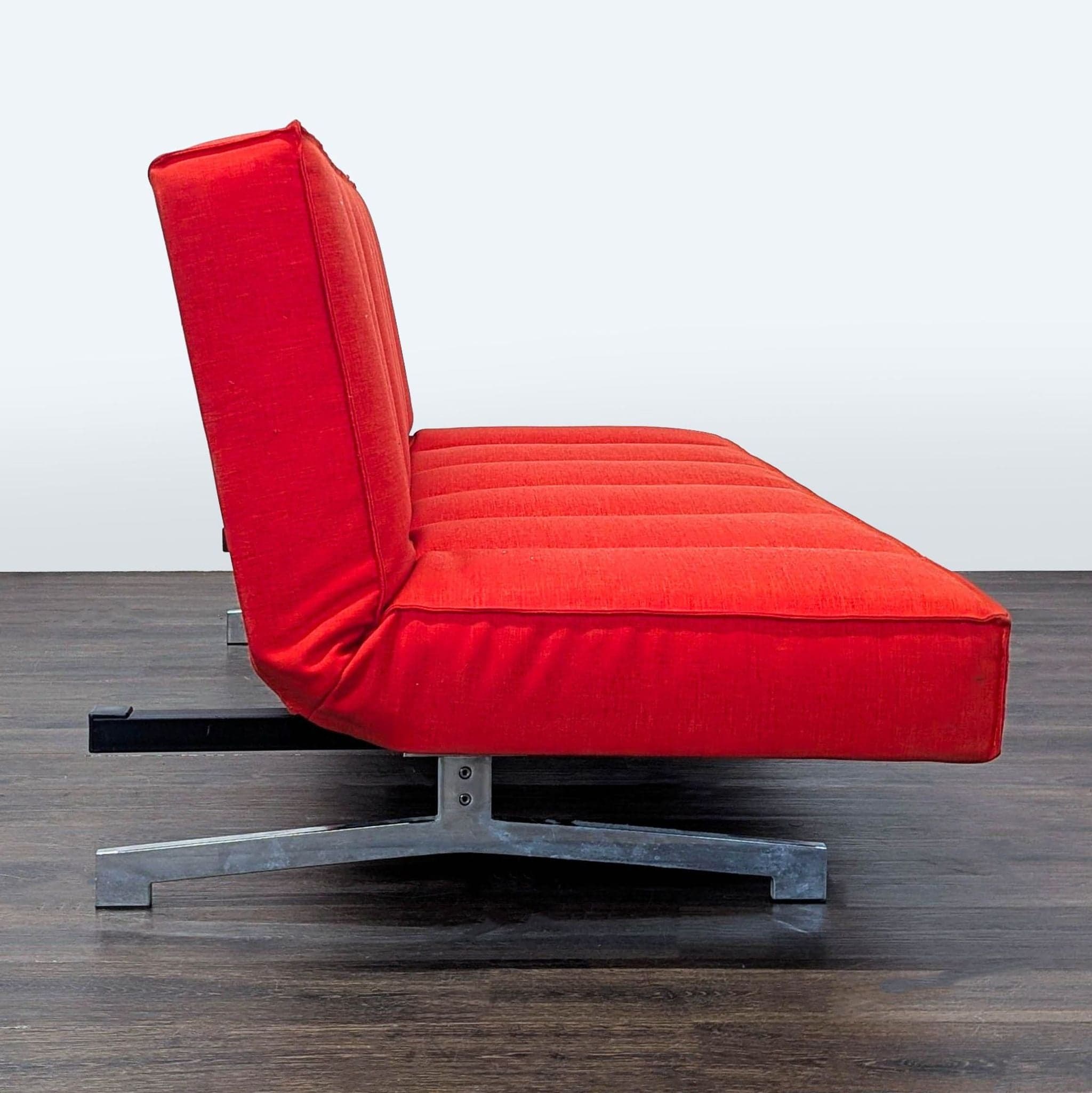 CB2 Modern Red Sleeper Sofa Convertible Futon - Thumbnail 4
