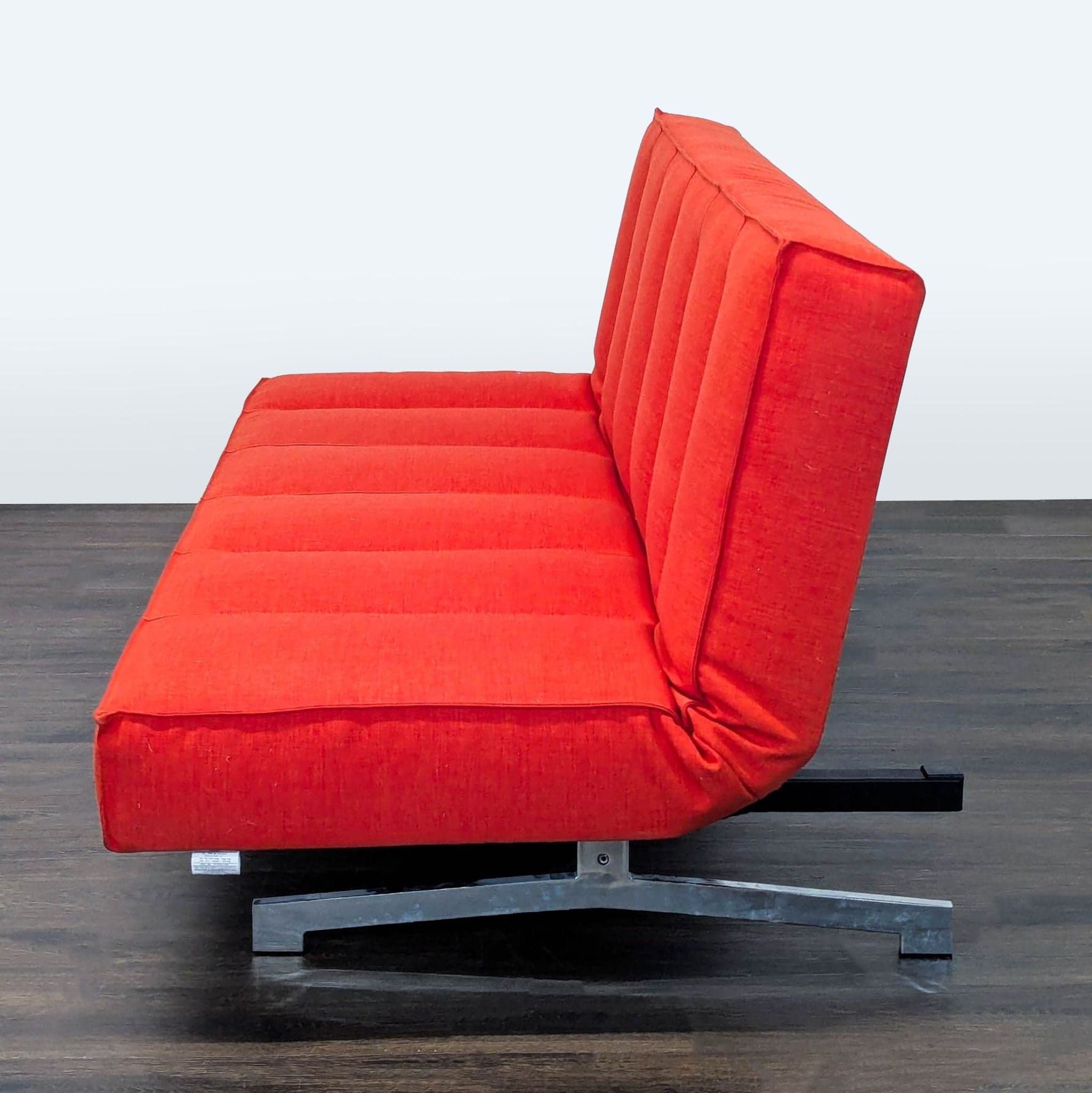 CB2 Modern Red Sleeper Sofa Convertible Futon - Thumbnail 7