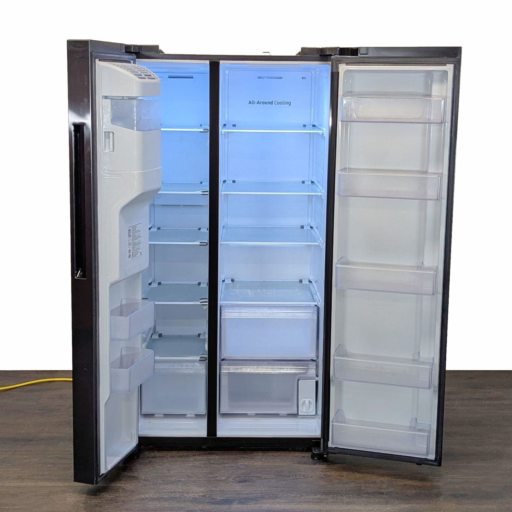 Samsung Side-by-Side Refrigerator with Water Dispenser - Stainless Steel - Thumbnail 2