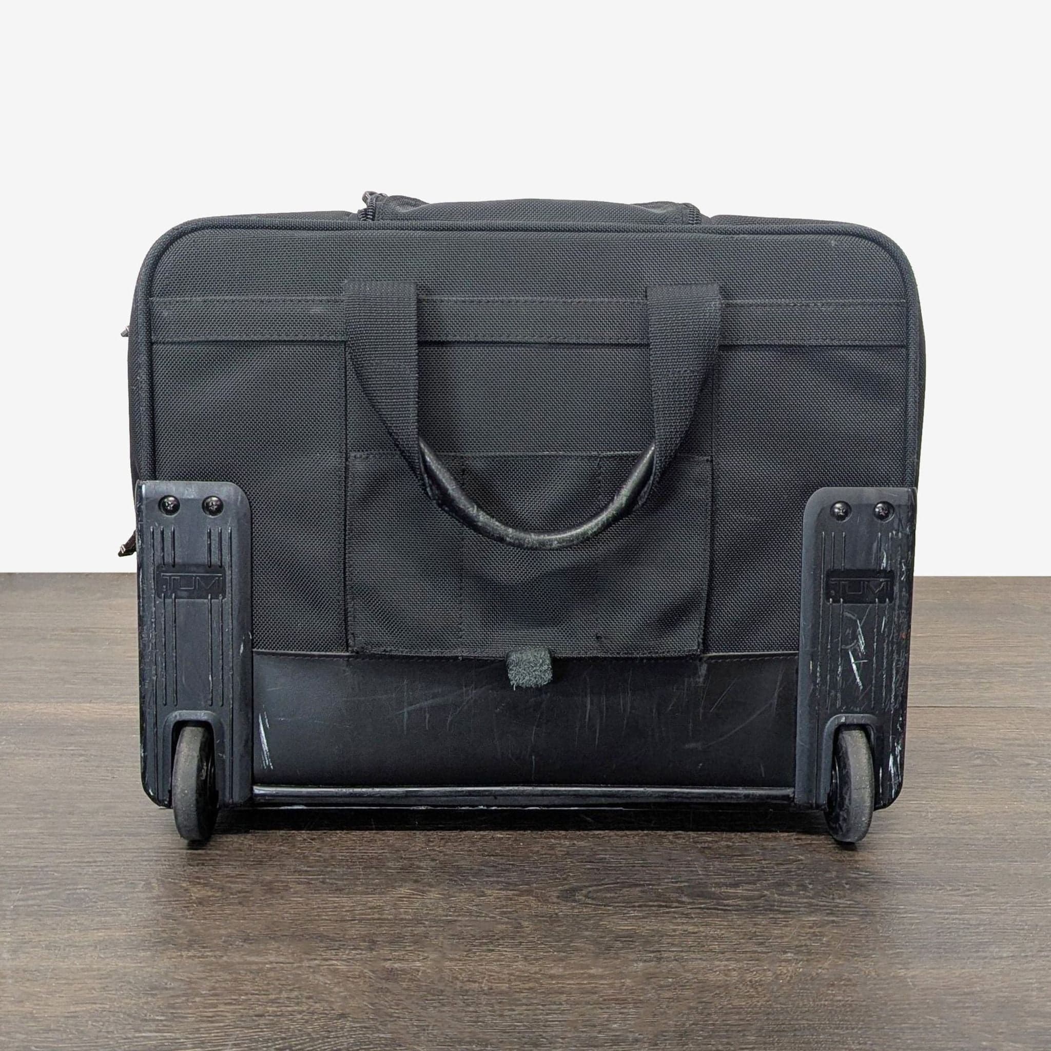 Tumi Black Rolling Carry-On Travel Bag with Telescopic Handle - Thumbnail 4