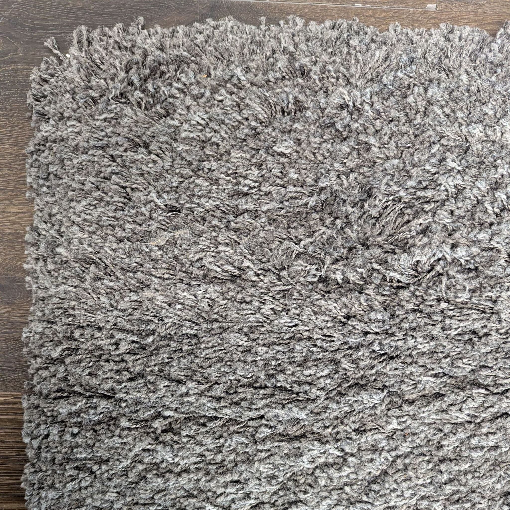 IKEA GÅSER Gray High-Pile Shag Area Rug, 5’7” × 7’10” - Thumbnail 2