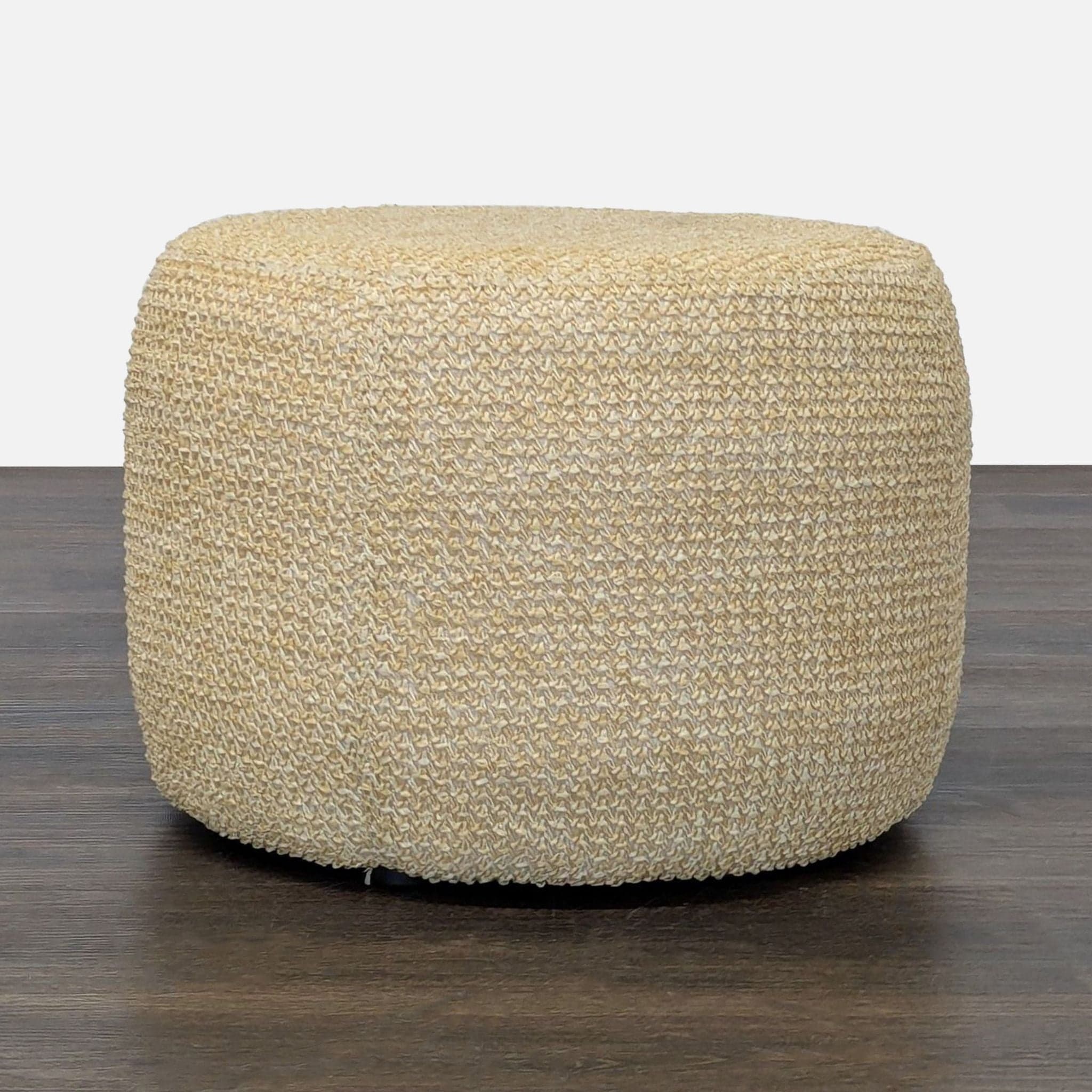 Upholstered Storage Ottoman Set with Removable Wood Tray - Thumbnail 4