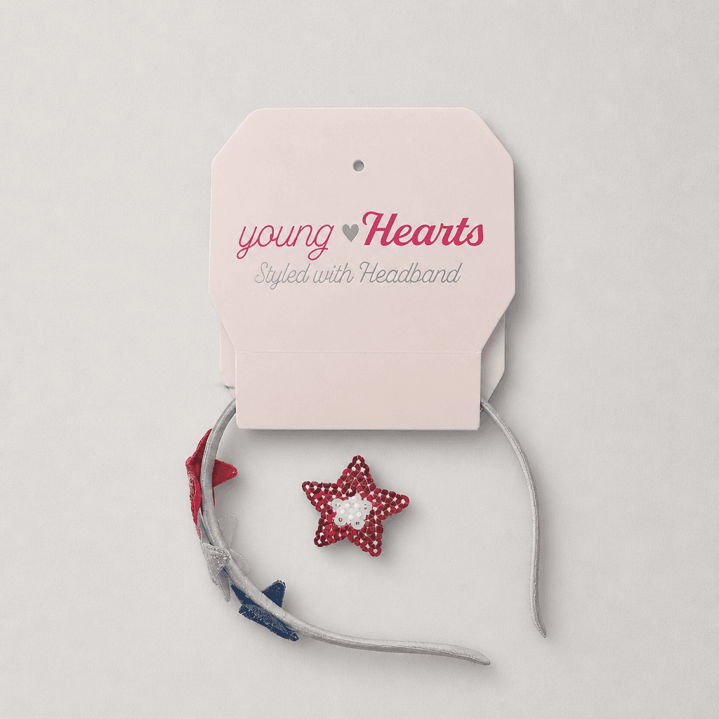Young Hearts Girls' Striped Sleeveless Dress with Star Detail - Thumbnail 3