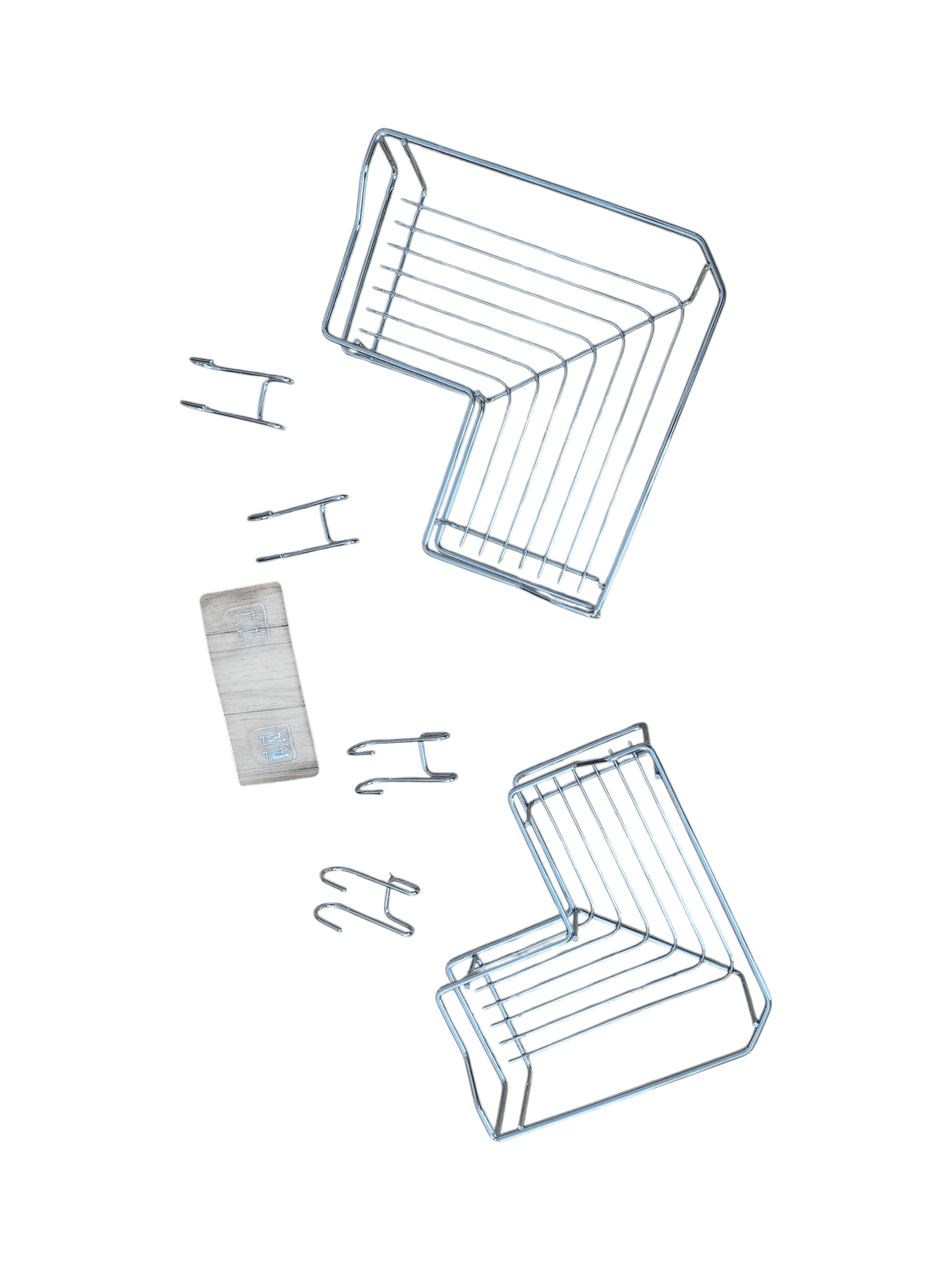Chrome Shower Caddy with 2 Corner Shelves - Thumbnail 3