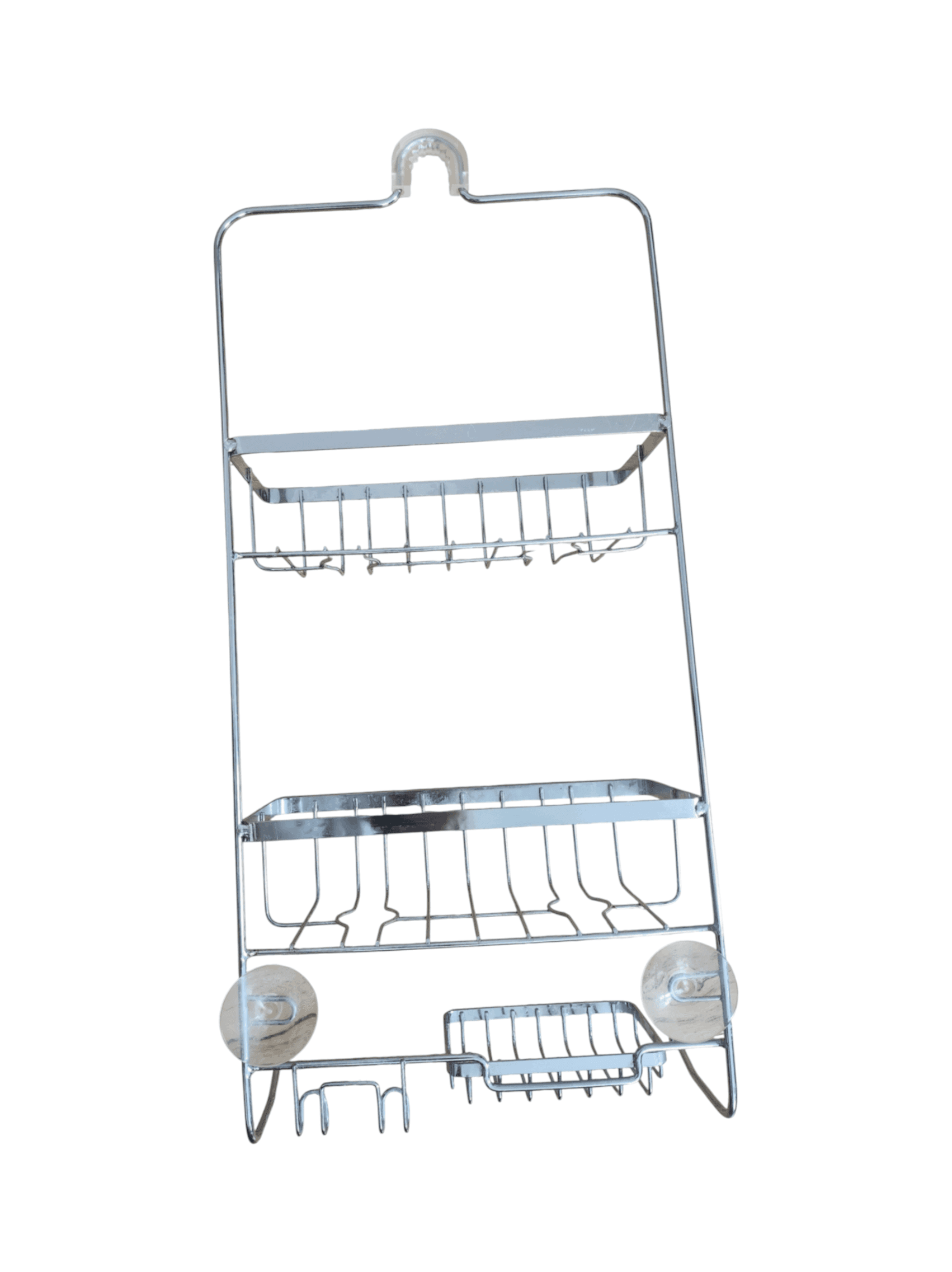 Chrome Shower Caddy with 2 Corner Shelves - Thumbnail 4