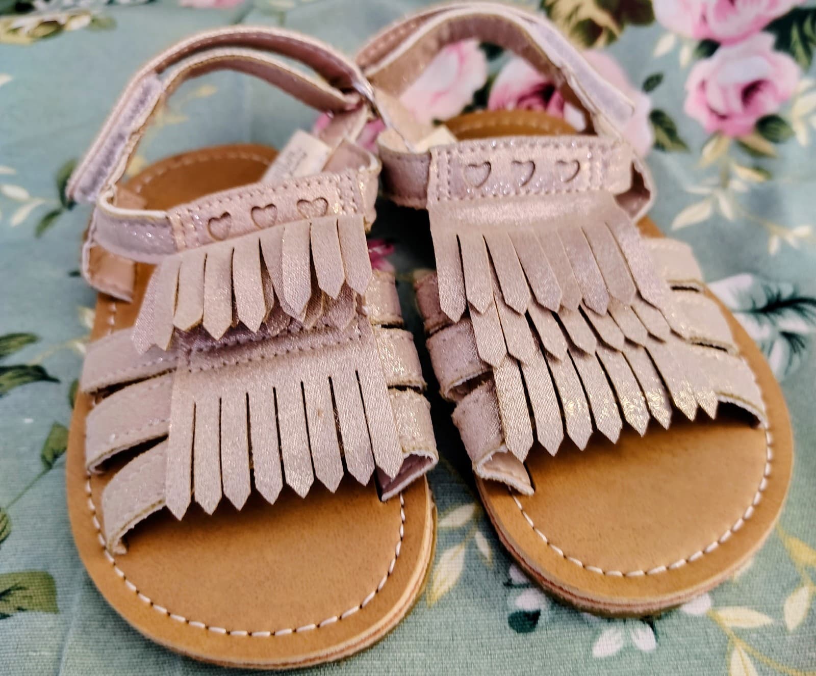 Rising Star 6T Summer Sandals Metallic Fringe