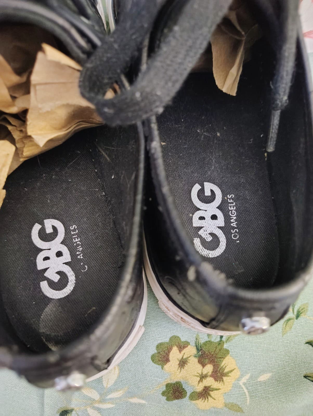G by Guess Women's Sneakers Shoes size 6.5 Black Lace Up Low Top - Thumbnail 10