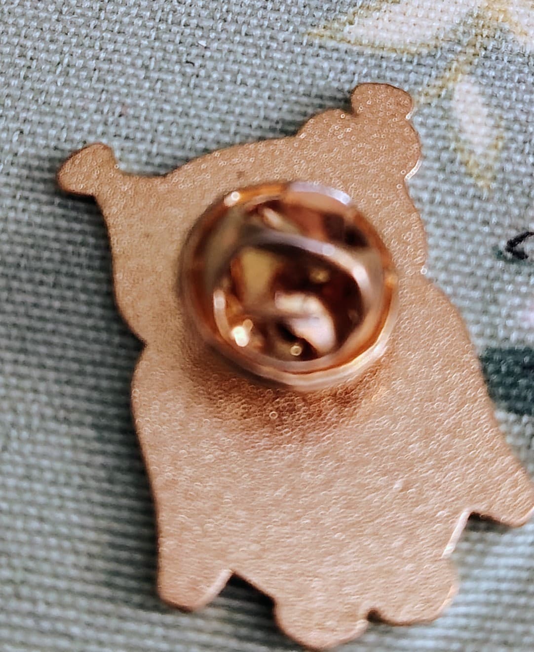 Retro 1990's Vintage Pink Owl Pin - Thumbnail 4