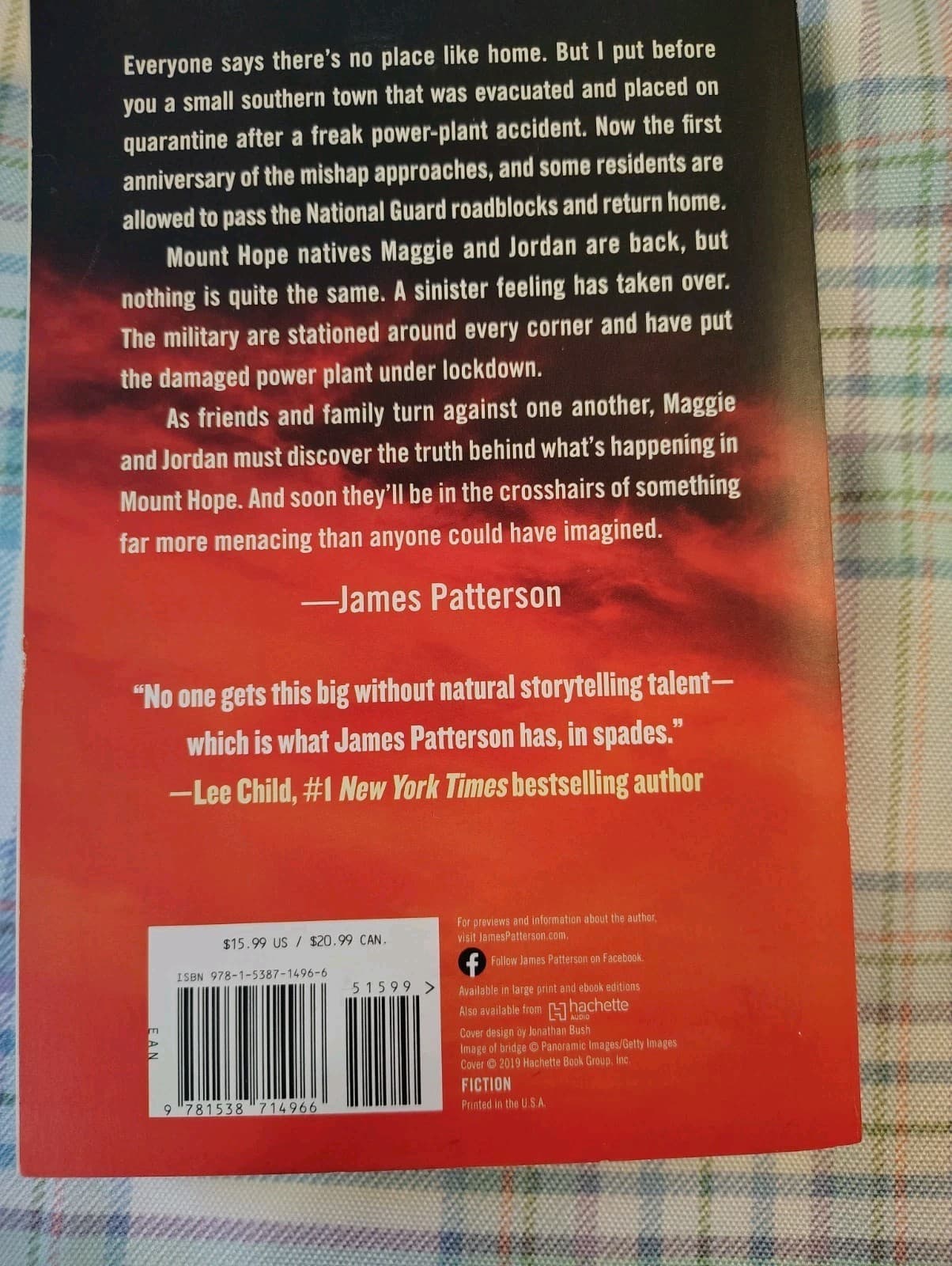 James Patterson The Warning, Trade Paperback, 2019, First Edition - Thumbnail 3