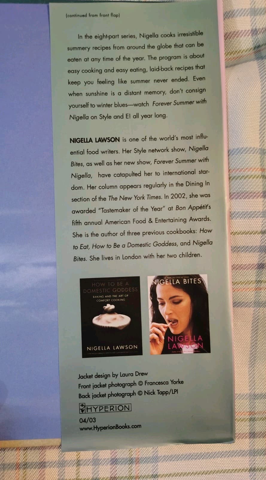 Forever Summer by Nigella Lawson (2002, Hardcover, Cookbook, Illustrated) - Thumbnail 3