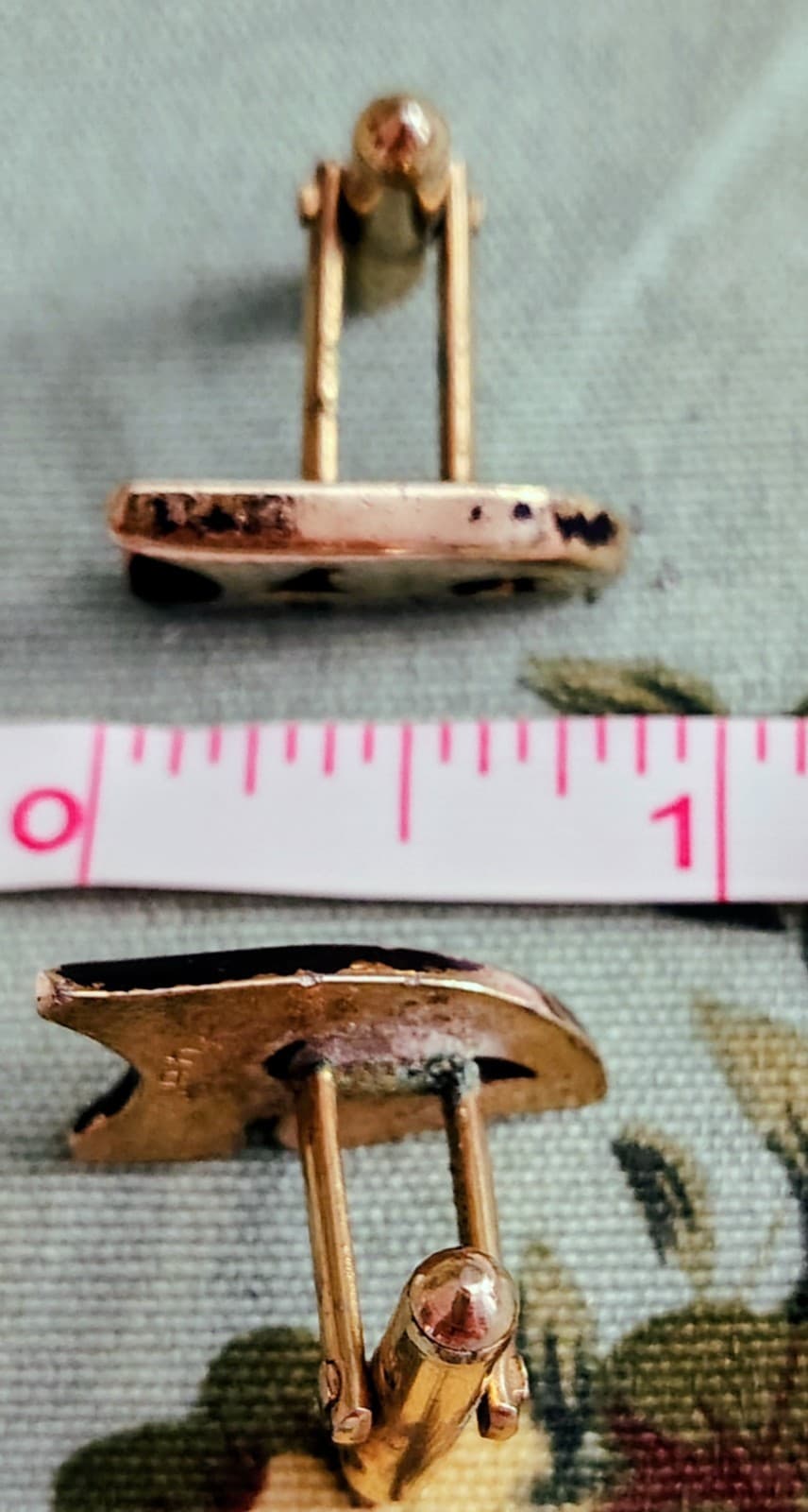 Vintage Comedy Tragedy Theater Masks SWANK Cuff Links - Thumbnail 7