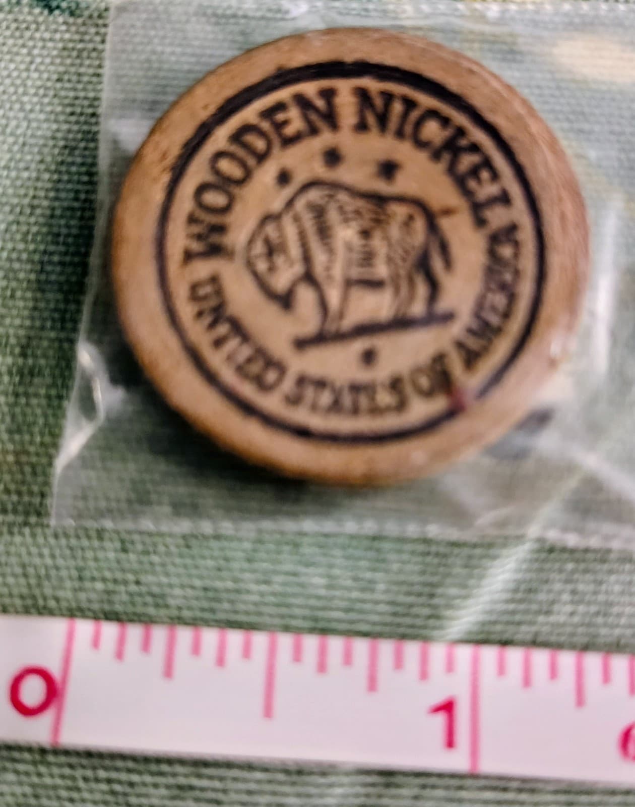 Vintage Jacksonville, Florida Wooden Nickel Token - Thunderbird Motor Hotel - Thumbnail 3