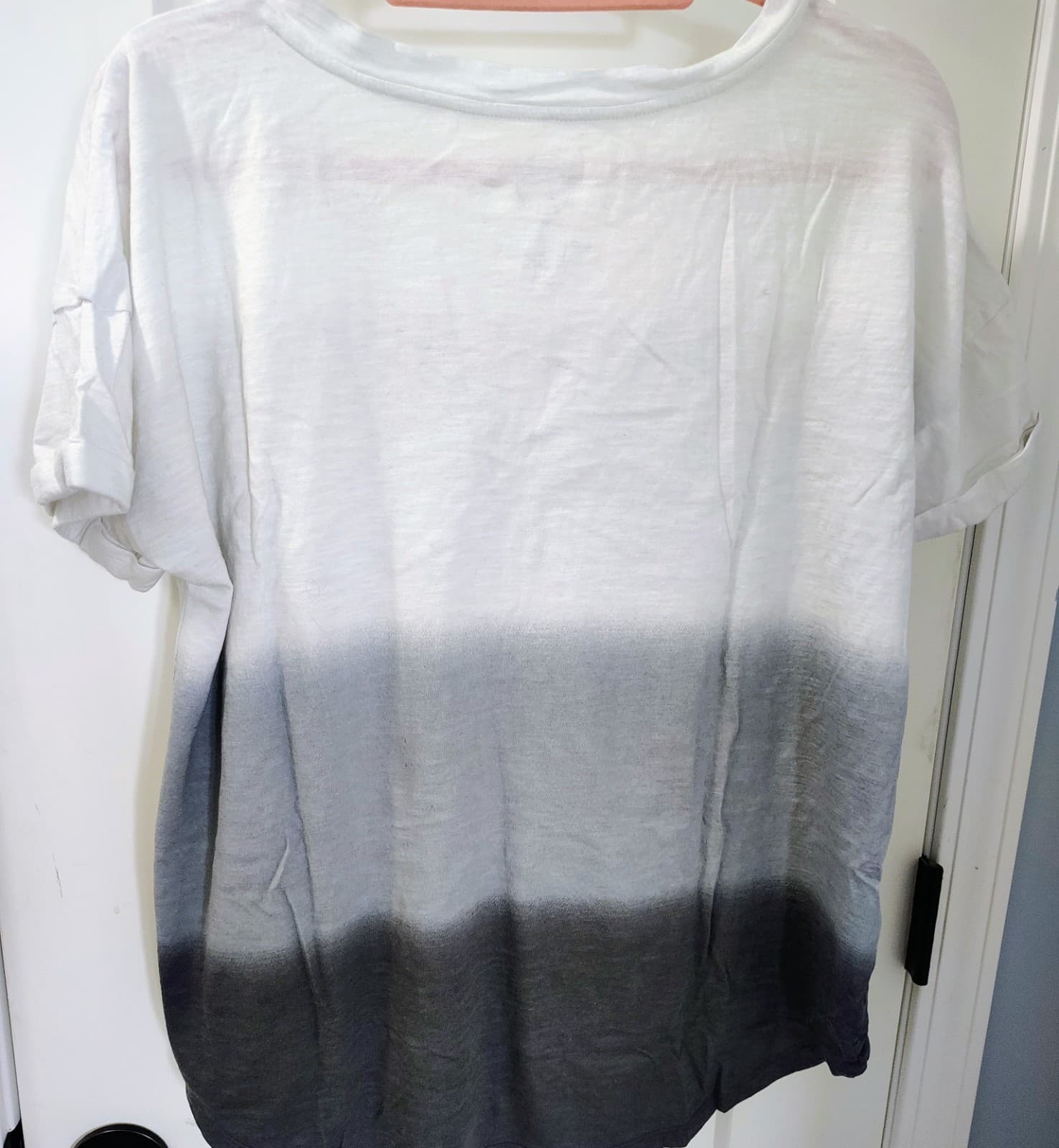 Maurices White Gray Gradient T-shirt, Weekend XL - Thumbnail 4