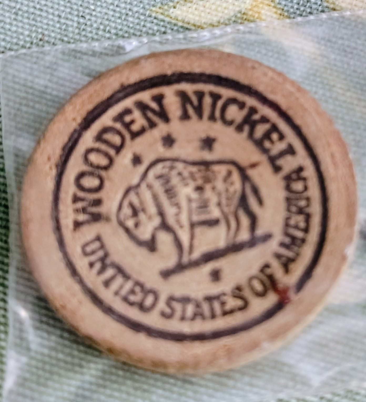 Vintage Jacksonville, Florida Wooden Nickel Token - Thunderbird Motor Hotel - Thumbnail 2