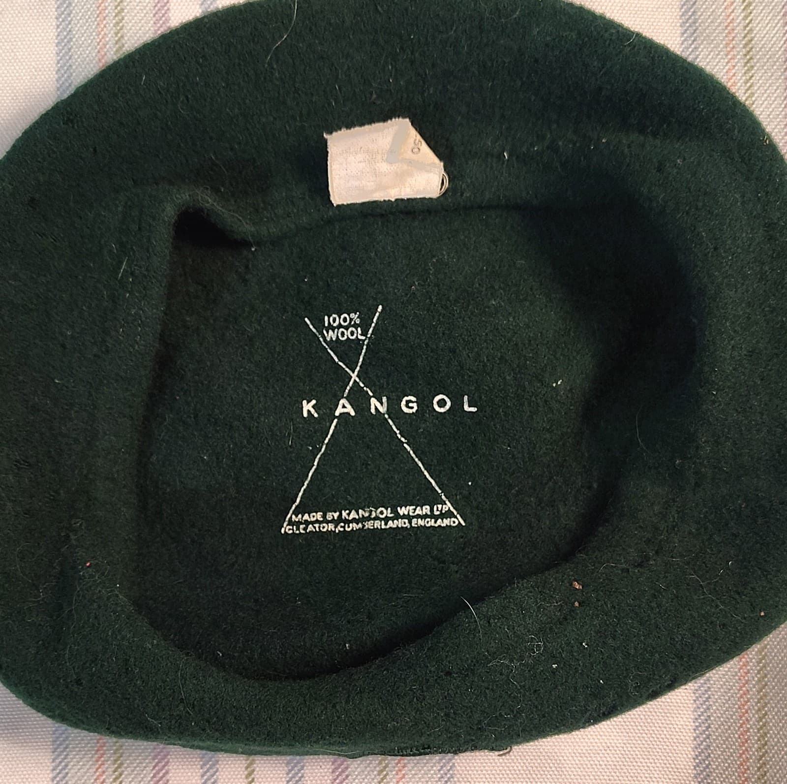 Kangol Vintage 100% Wool Small Green Beret Hat Girl Scouts Uniform - Thumbnail 5