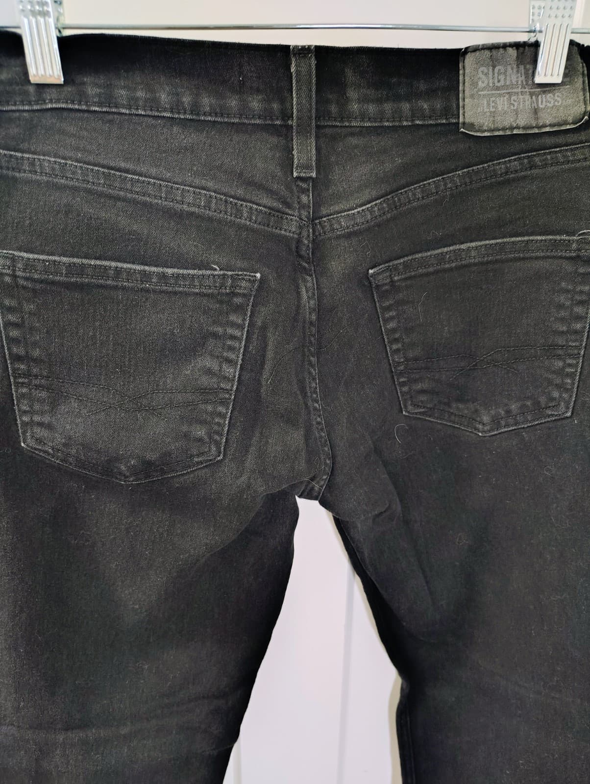 LEVIS Men's Black Denim Jeans 29x30 - Thumbnail 5