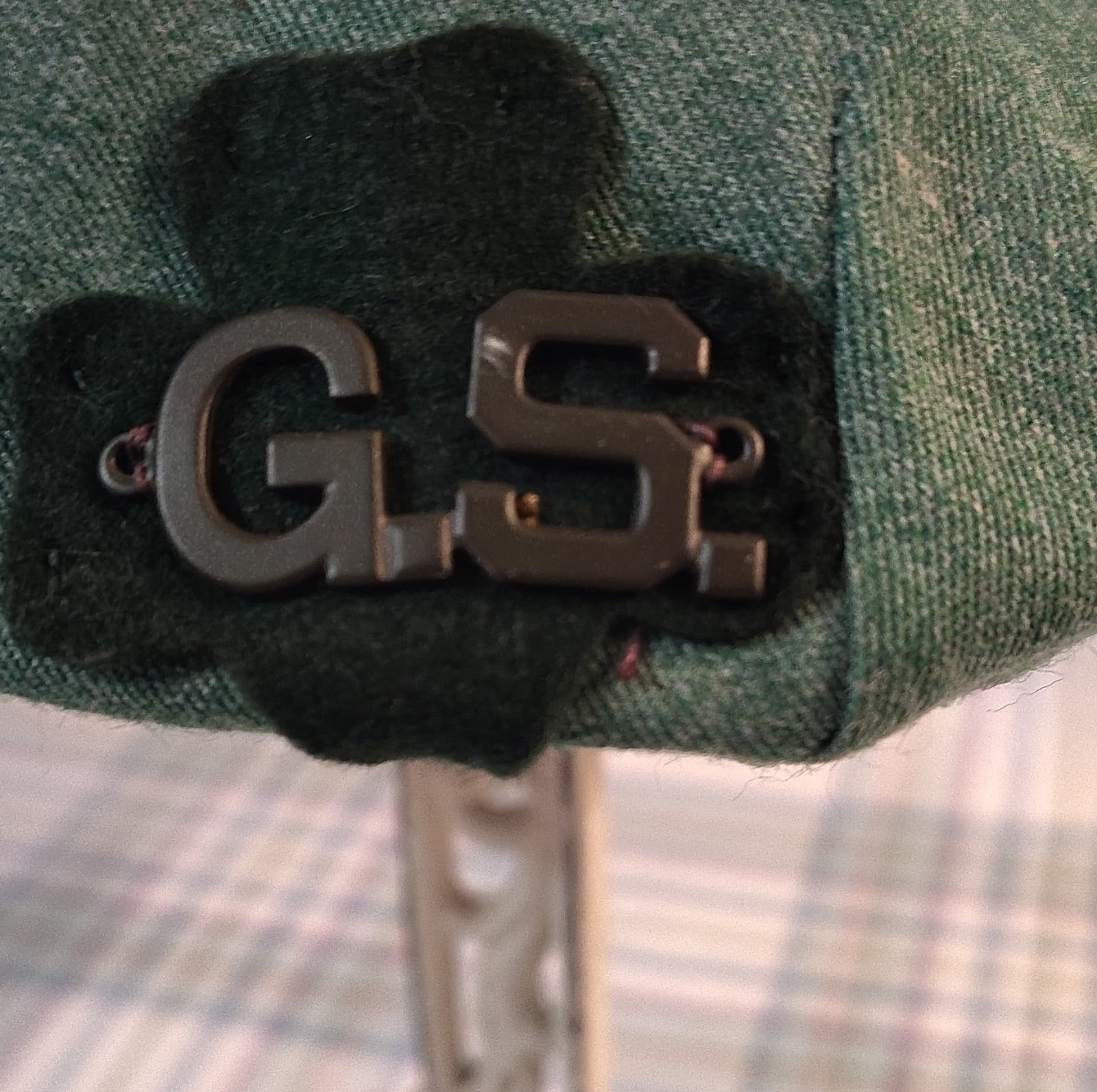 Vintage Girl Scouts & Girl Guides Green Beret Hat Large New York NY GS Insignia - Thumbnail 3