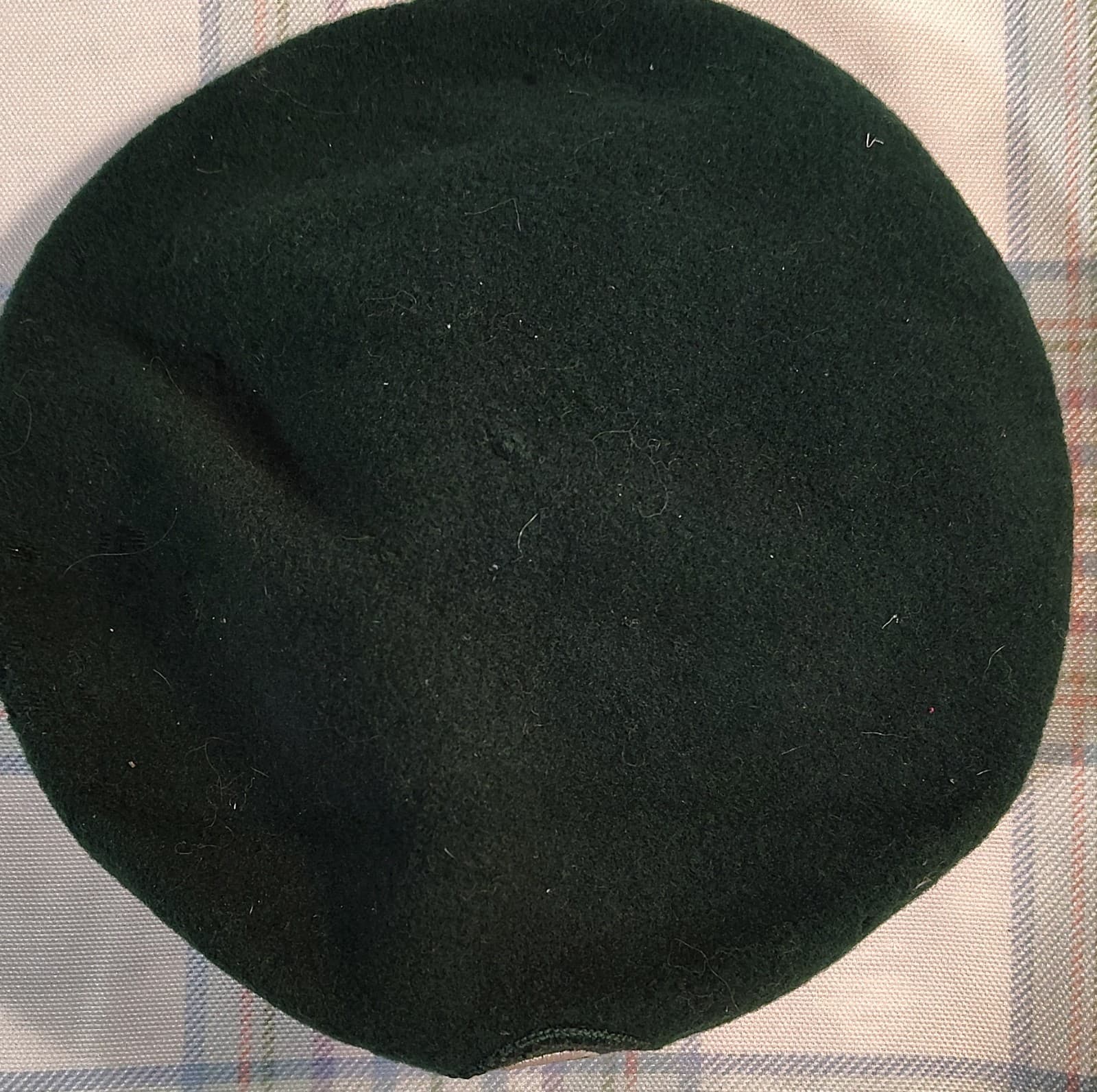 Kangol Vintage 100% Wool Small Green Beret Hat Girl Scouts Uniform - Thumbnail 4