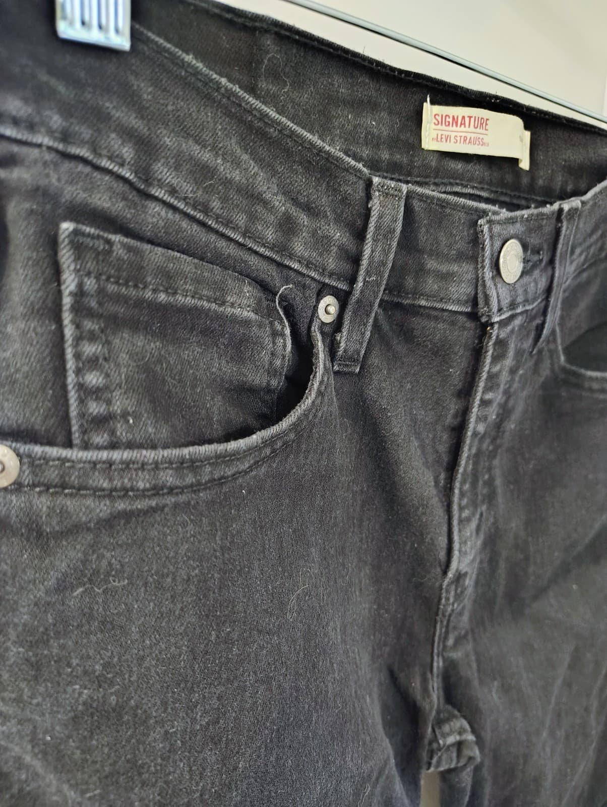 LEVIS Men's Black Denim Jeans 29x30 - Thumbnail 8
