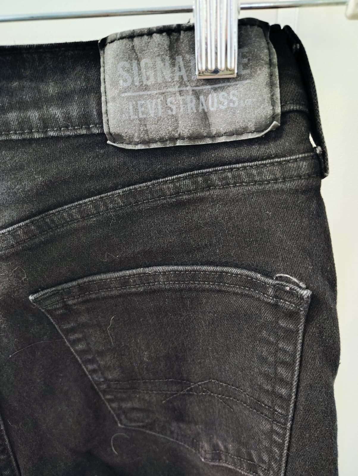 LEVIS Men's Black Denim Jeans 29x30 - Thumbnail 2