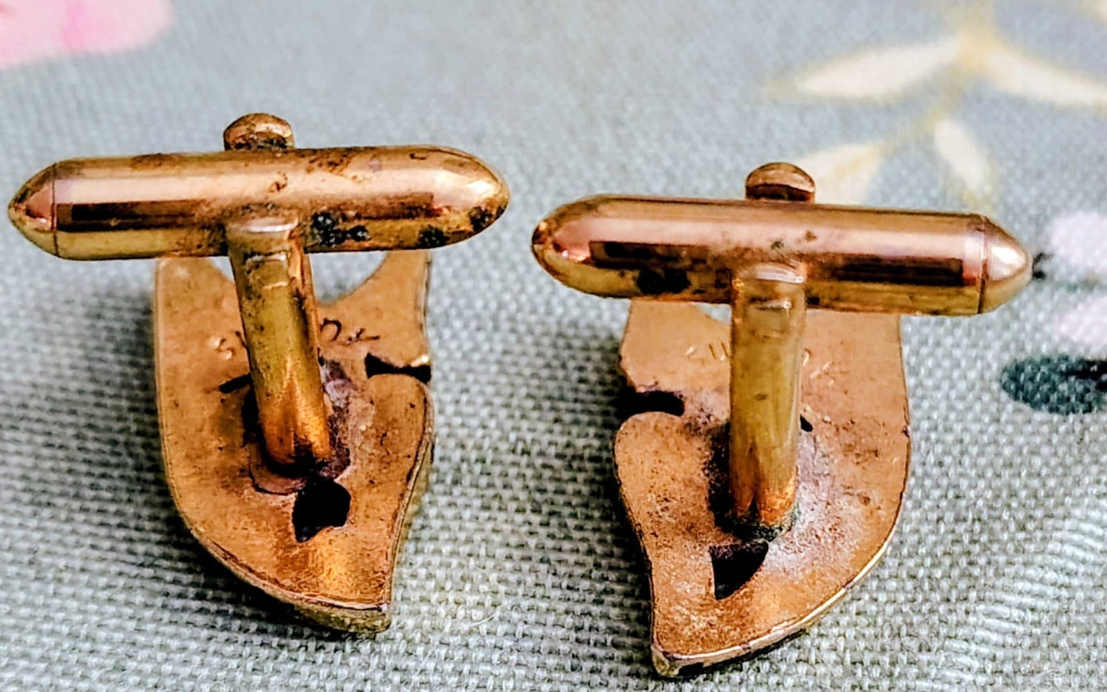 Vintage Comedy Tragedy Theater Masks SWANK Cuff Links - Thumbnail 4