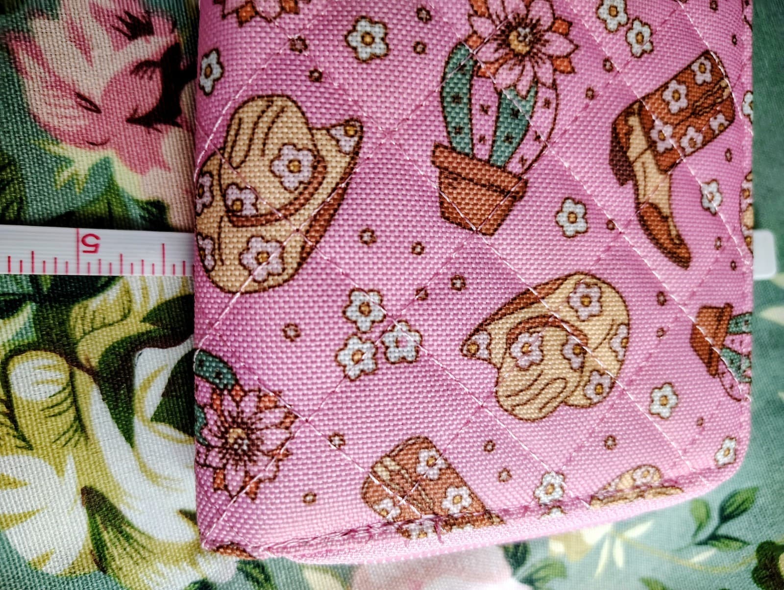 NWT Simply Southern Pink Western Wallet Wristlet, Cowboy Boots & Cactus Print - Thumbnail 9
